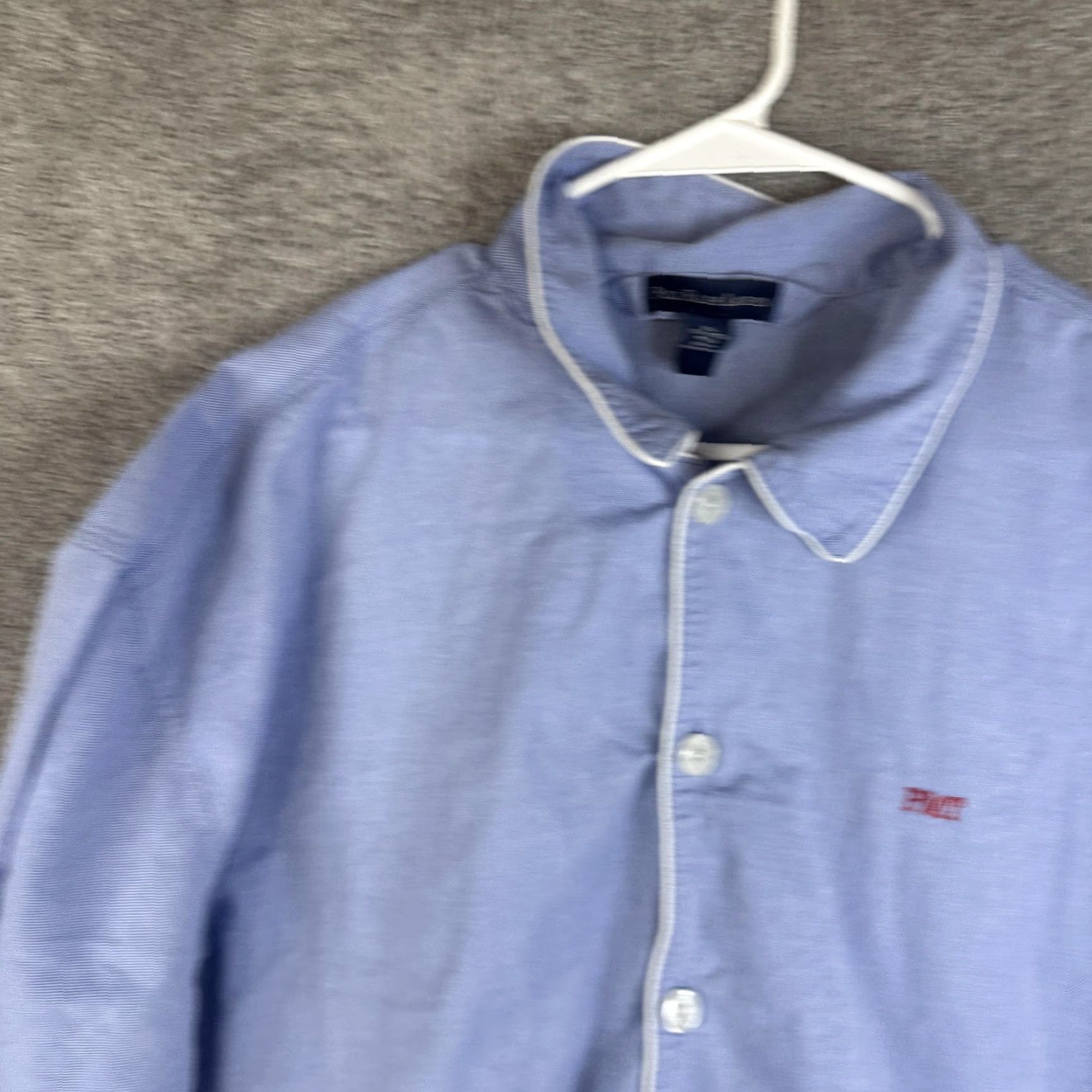 Polo Ralph Lauren Polo Ralph Lauren Pajama Top Mens XL Blue Chambray Piped Monogram PMT Shirt Size US XL / EU 56 / 4 - 5 Thumbnail