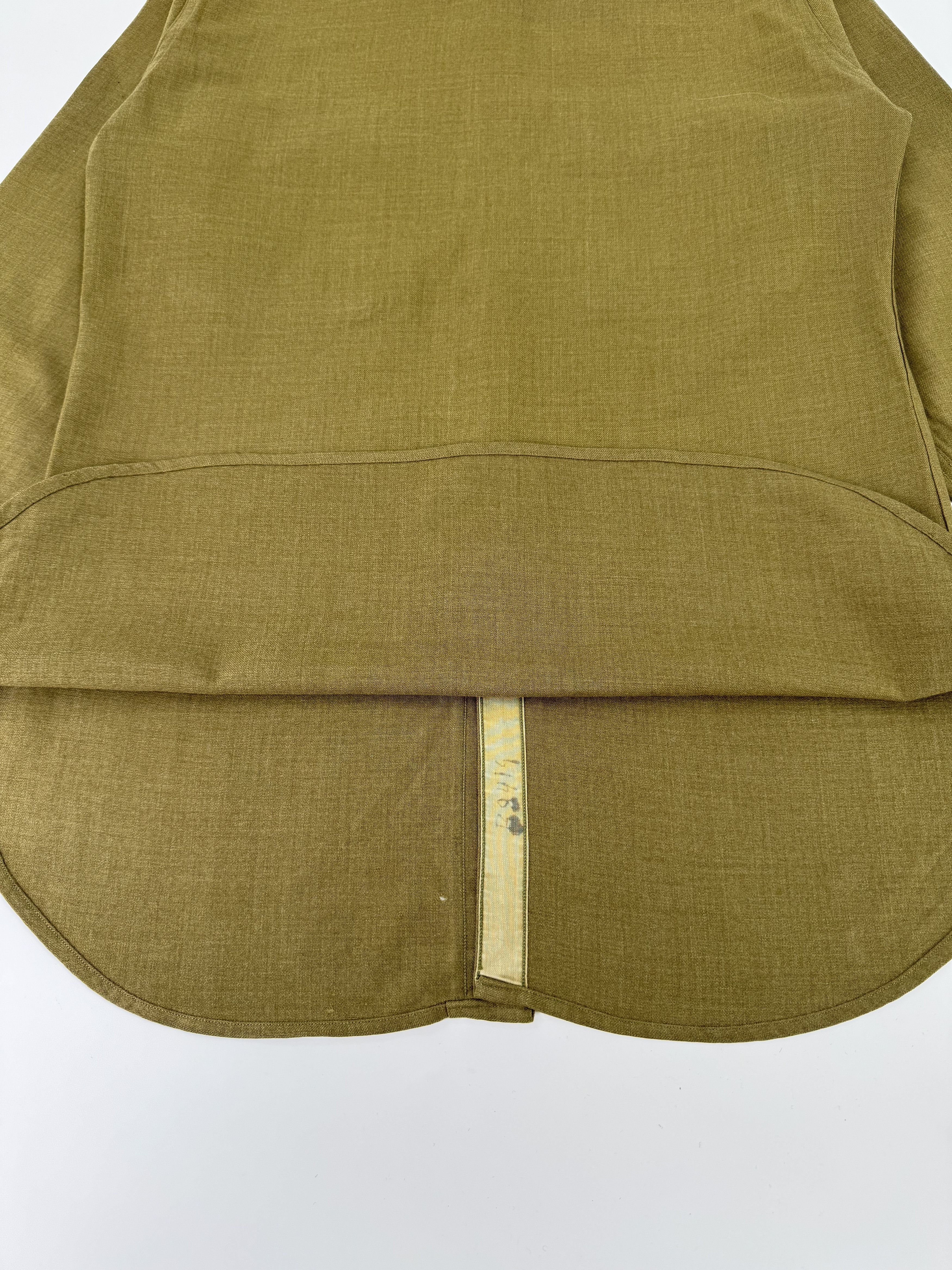 Vintage Vintage 1940s US Army Wool Button Wool Green Shirt USA 40s Size US S / EU 44-46 / 1 - 3 Thumbnail