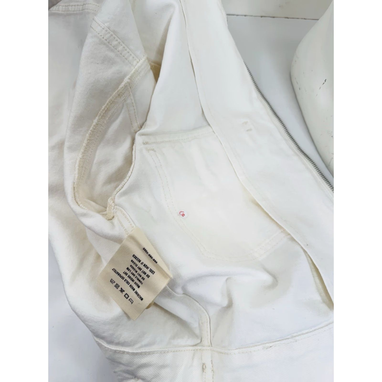 Buck Mason Buck Mason - Womens S Twill Mechanics Jacket - Crop, Natural Ridge / Ivory, 23" Measurements, New with Tag Size S / US 4 / IT 40 - 7 Thumbnail