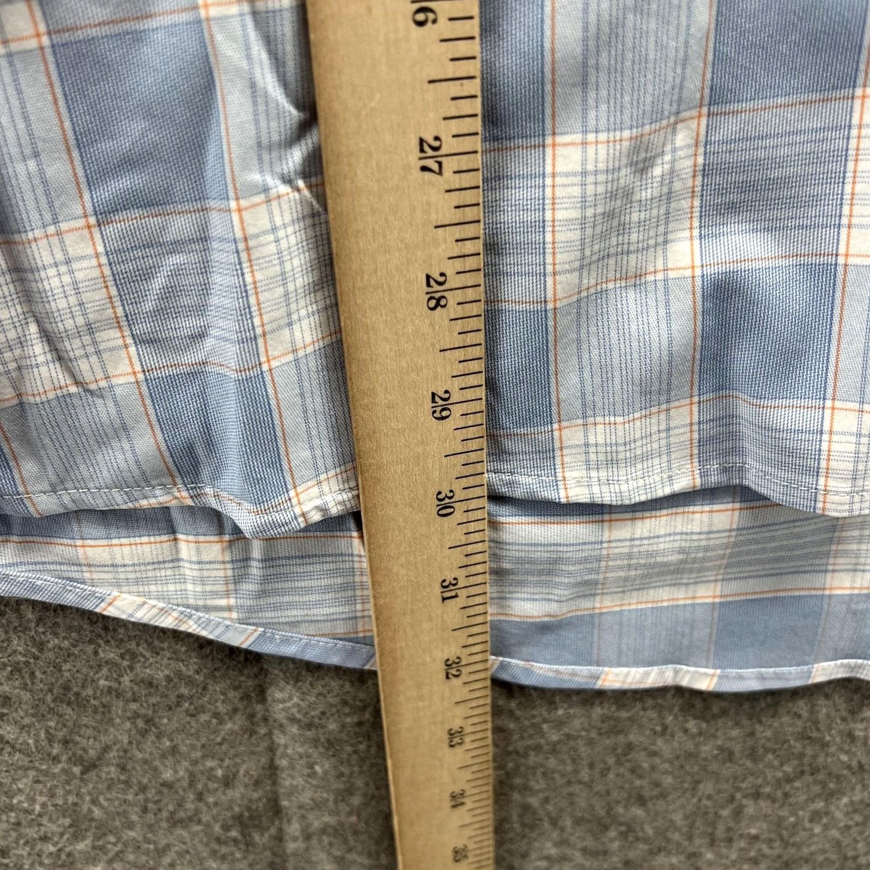 TravisMathew Travis Mathew Shirt Men XXL Plaid Blue Button-Down Nylon Spandex Preppy Casual Button-Up Size US XXL / EU 58 / 5 - 6 Thumbnail