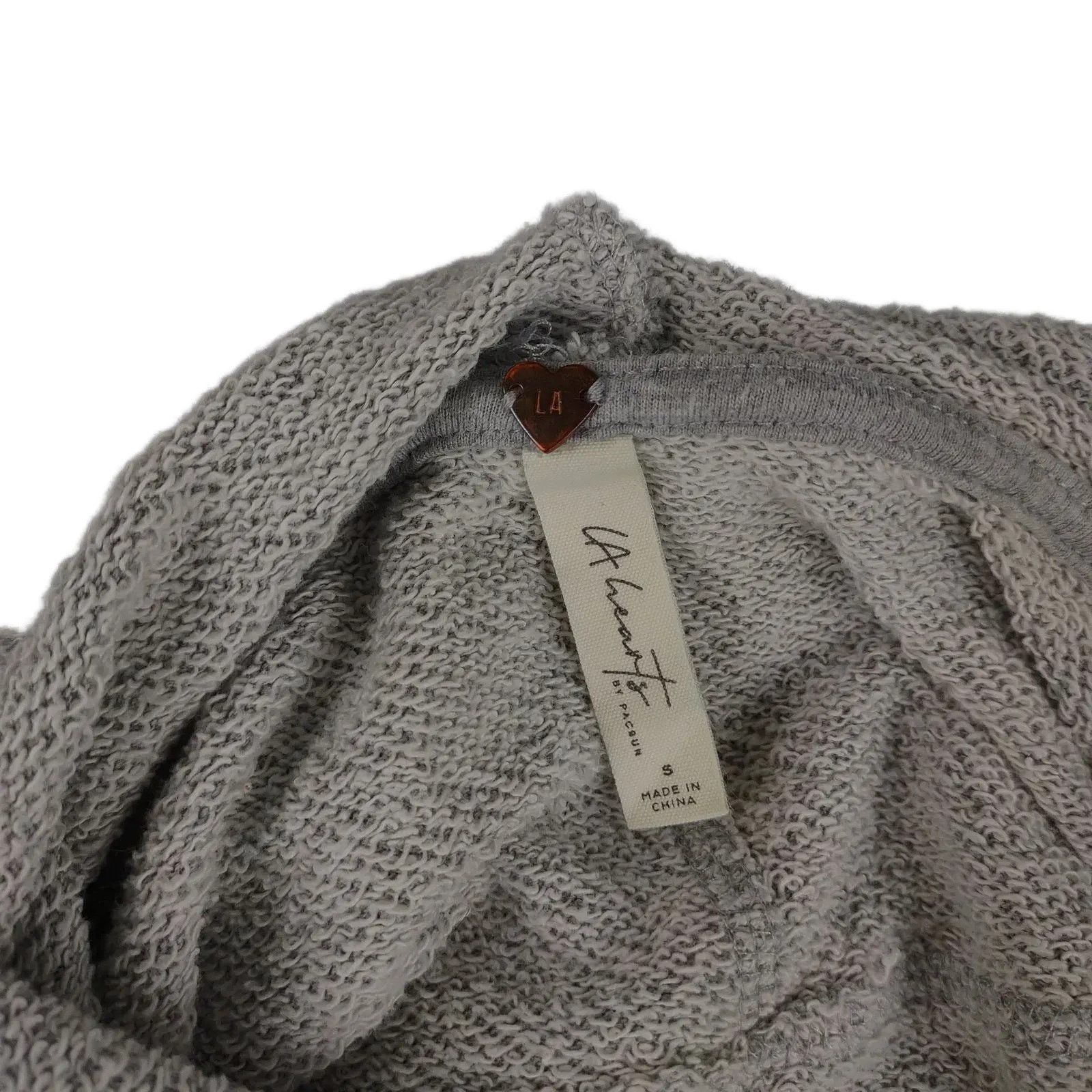 Pacsun LA HEARTS Oversized Cropped Terry Hoodie Boxy Sweatshirt Size S / US 4 / IT 40 - 6 Thumbnail