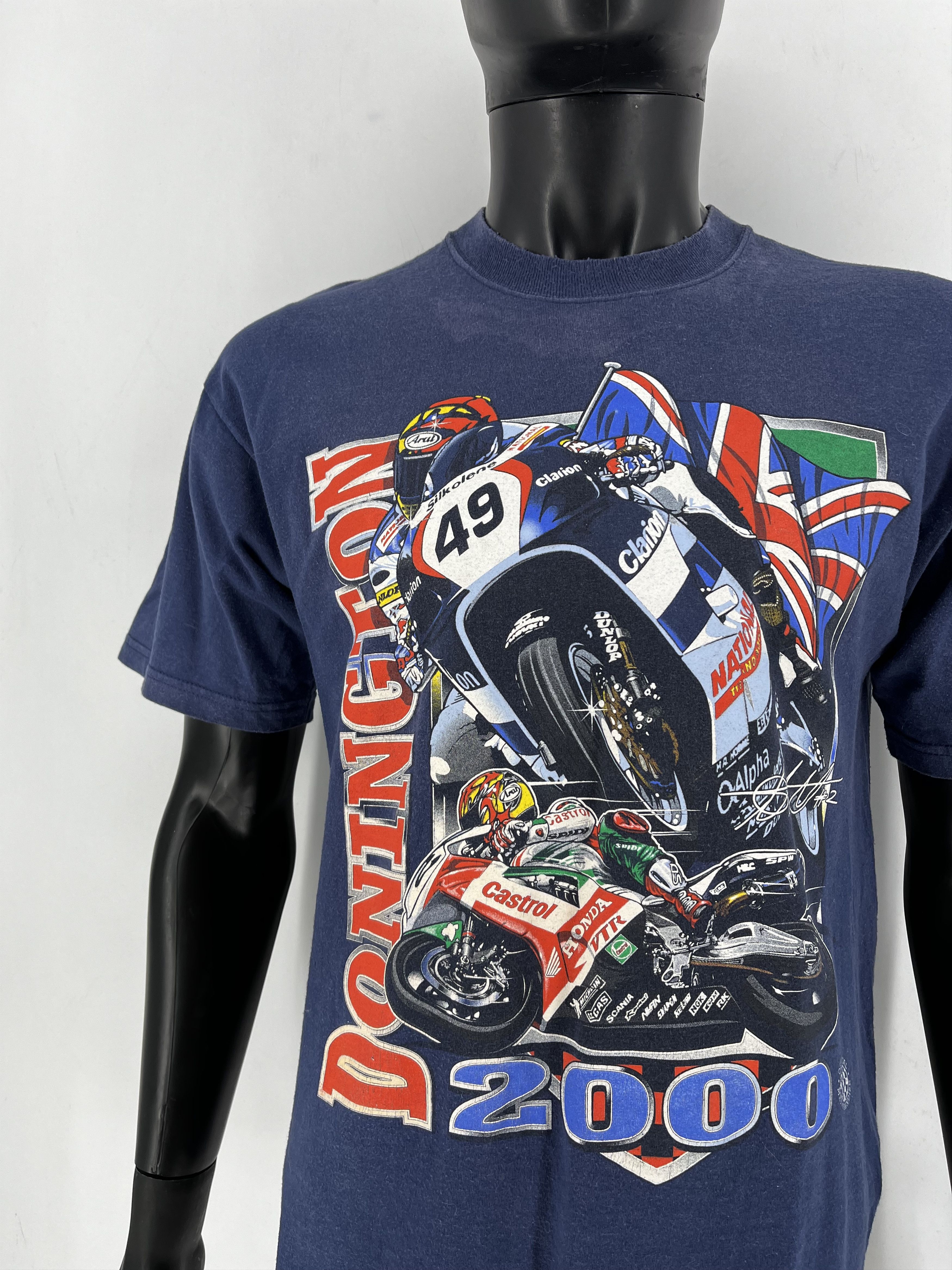 Vintage Vintage MotoGP Donington 2000 T-Shirt Screen Stars Racing Size US M / EU 48-50 / 2 - 6 Thumbnail