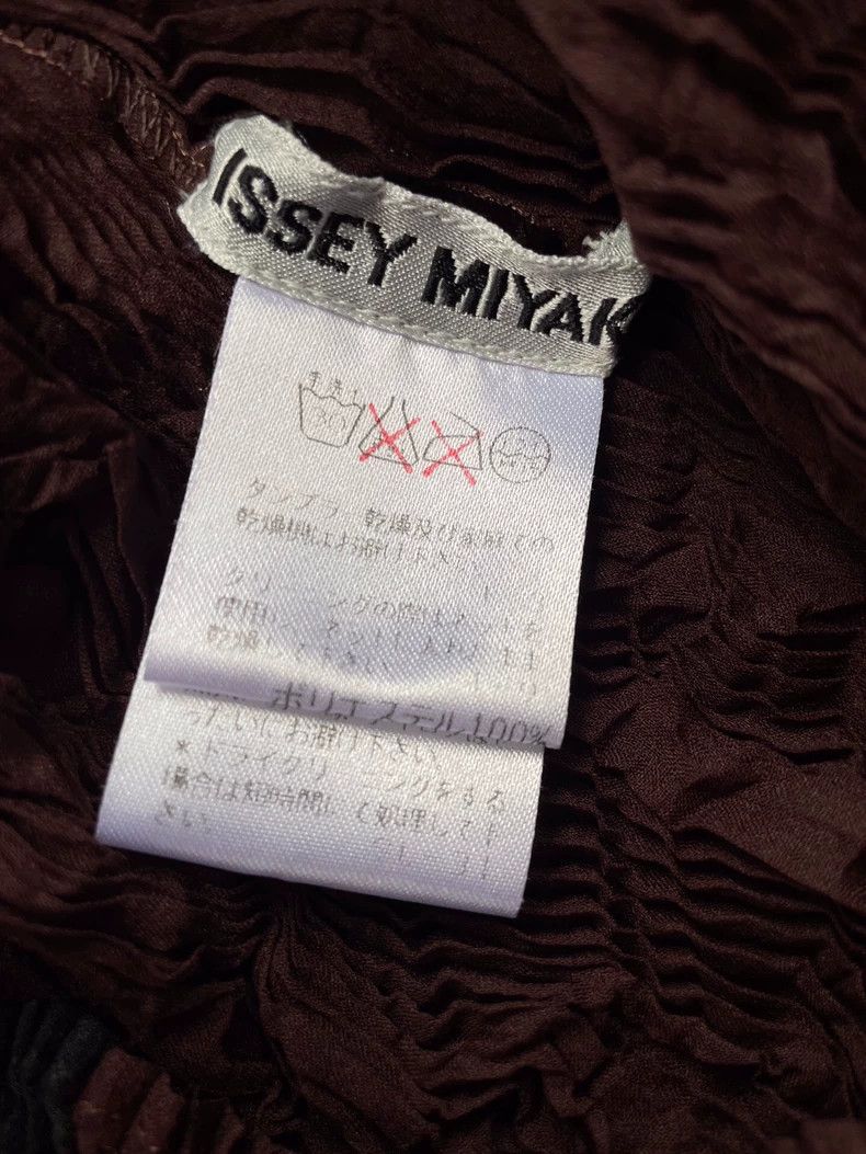 Issey Miyake Issey Miyake Long-sleeved top with brown and black main co Size L / US 10 / IT 46 - 7 Thumbnail