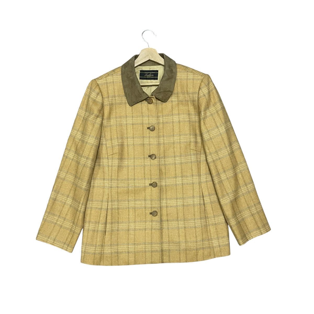 Loro Piana Vintage Leilian X Loro Piana Wool Cashmere Plaid Jacket Size XL / US 12-14 / IT 48-50 - 1 Thumbnail