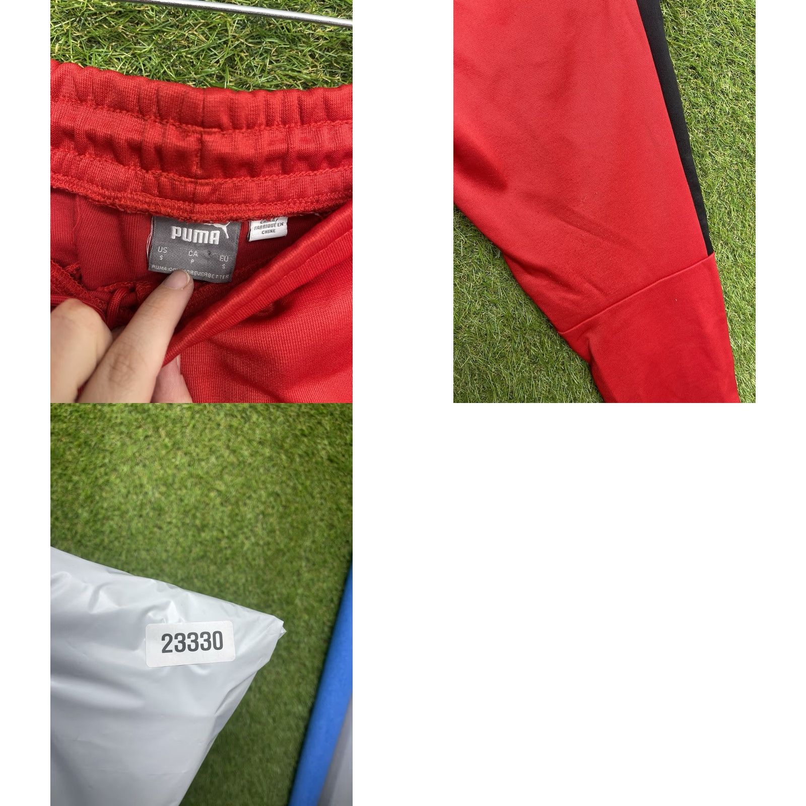 Puma PUMA Scuderia Ferrari SDS Sweatpants Mens Small Joggers Red Zip Pockets Lounge Regular Fit Sweatpants Mens Red Ferrari Logo Size US 29 - 8 Thumbnail