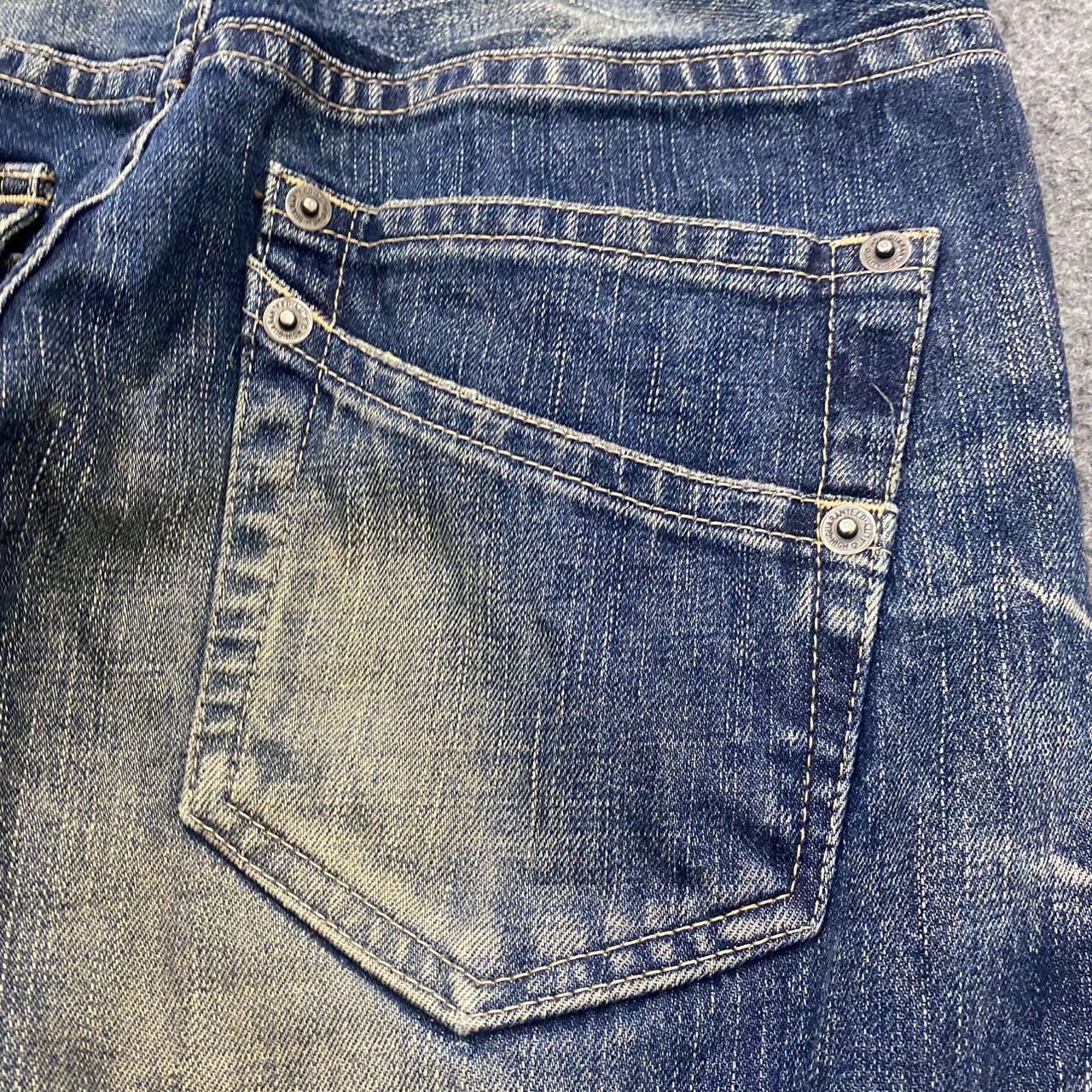 If Six Was Nine 💥Flare💥Vintage Rattle Trap Acid Wash Distressed Denim Size US 30 / EU 46 - 14 Thumbnail
