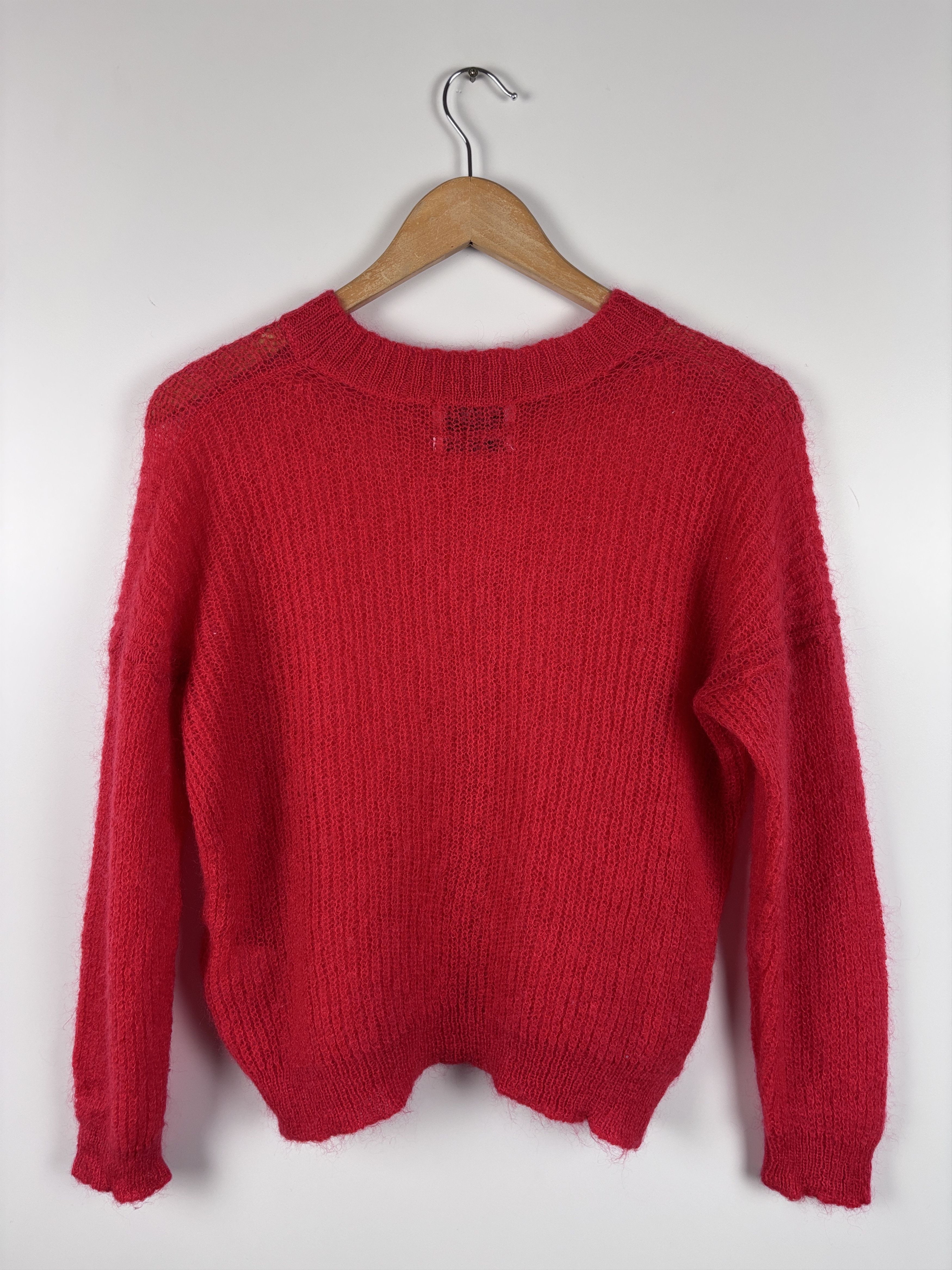 Essentiel Antwerp Essential Antwerp Mohair Wool Polyamide Sweater Red Size XS Size XS / US 0-2 / IT 36-38 - 5 Thumbnail