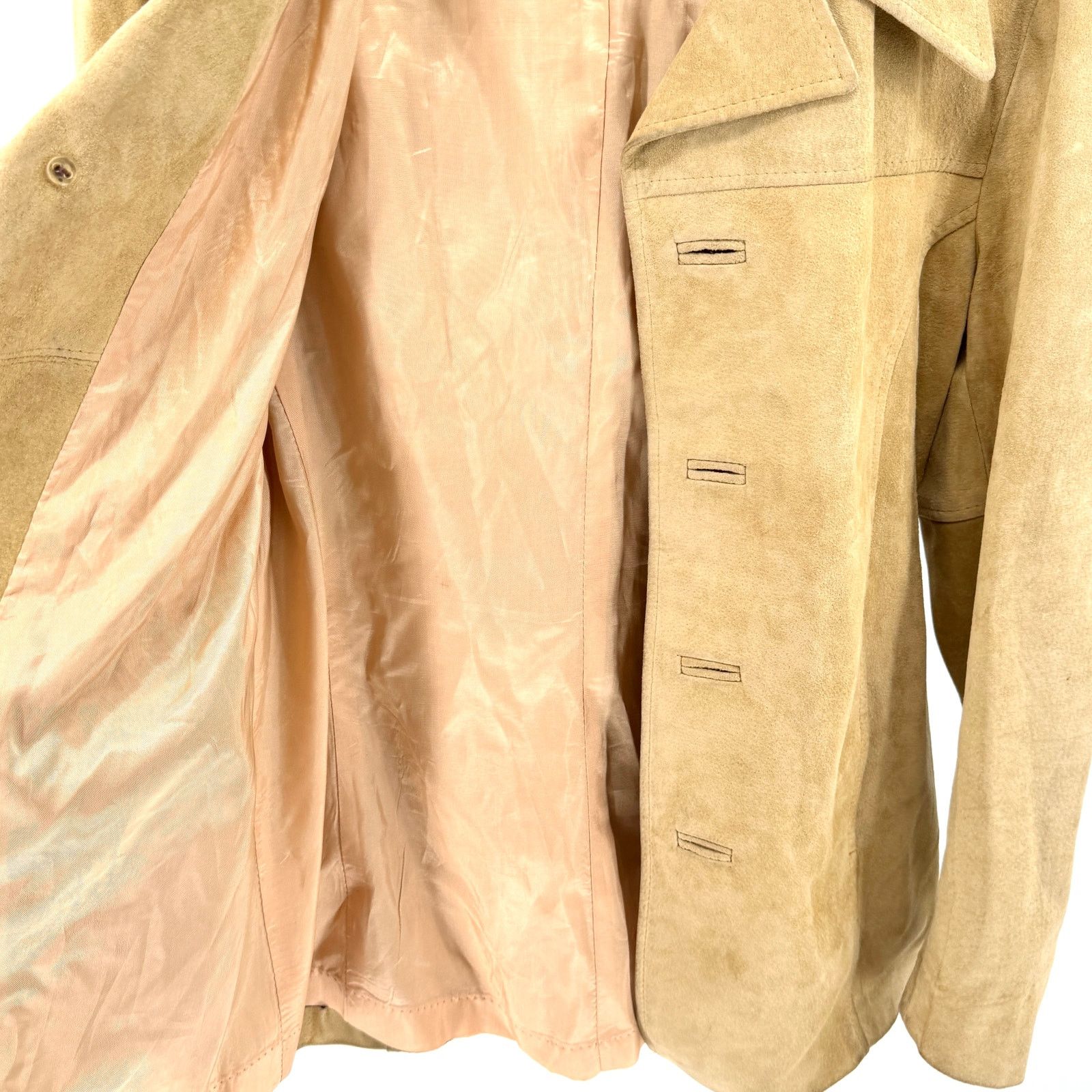 Vintage Vintage 70s Weathermate Camel Genuine Suede Leather Jacket Size US M / EU 48-50 / 2 - 6 Thumbnail