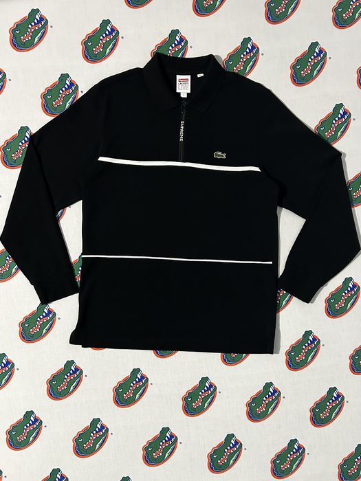 Supreme best sale lacoste shirt