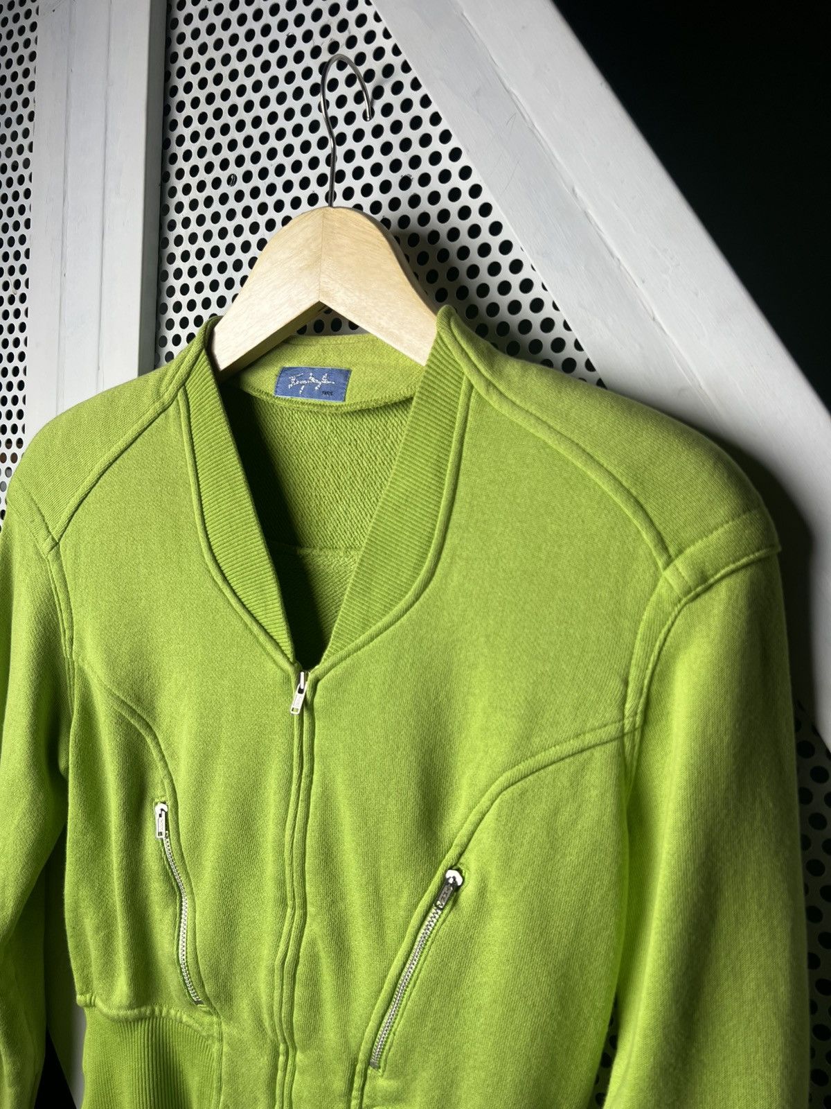 Thierry Mugler Vintage Thierry Mugler Lime Green Cropped Jacket Size M / US 6-8 / IT 42-44 - 3 Thumbnail