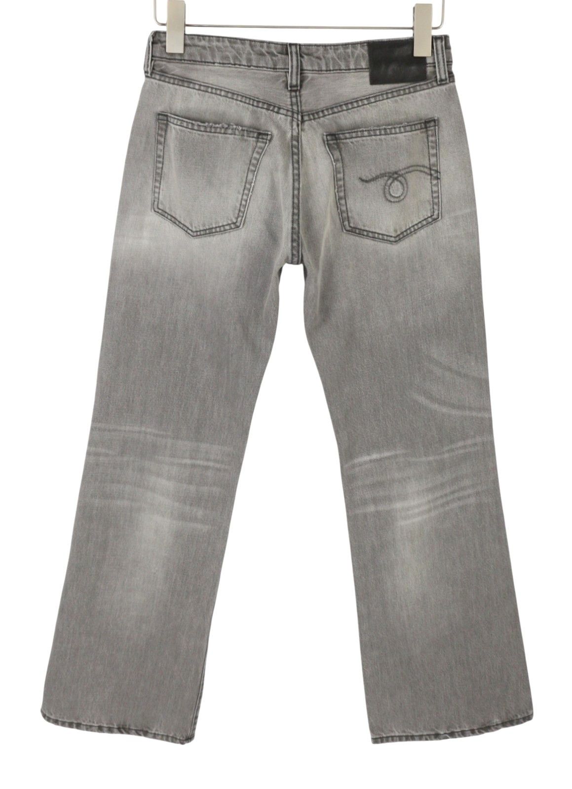 R13 JOAN CROPPED FLARE 25 Ashen Black Jeans 90042 Size 25" / US 0 / IT 36 - 2 Thumbnail