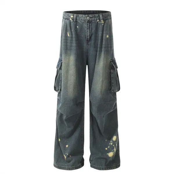 VIBE Men's American street style multi-pocket cargo jeans Size US 32 / EU 48 - 1 Thumbnail