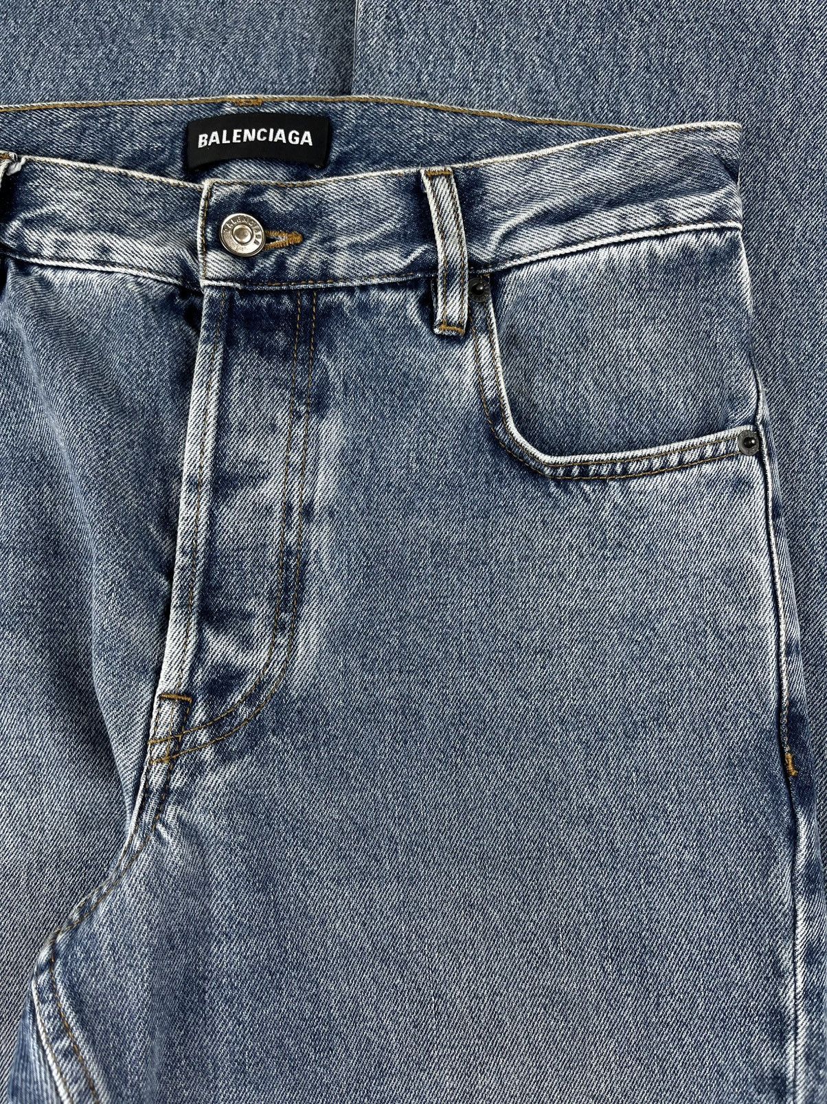 Balenciaga SS19 Balenciaga Vintage Blue Flared Bootcut Denim Jeans Size US 29 - 3 Thumbnail