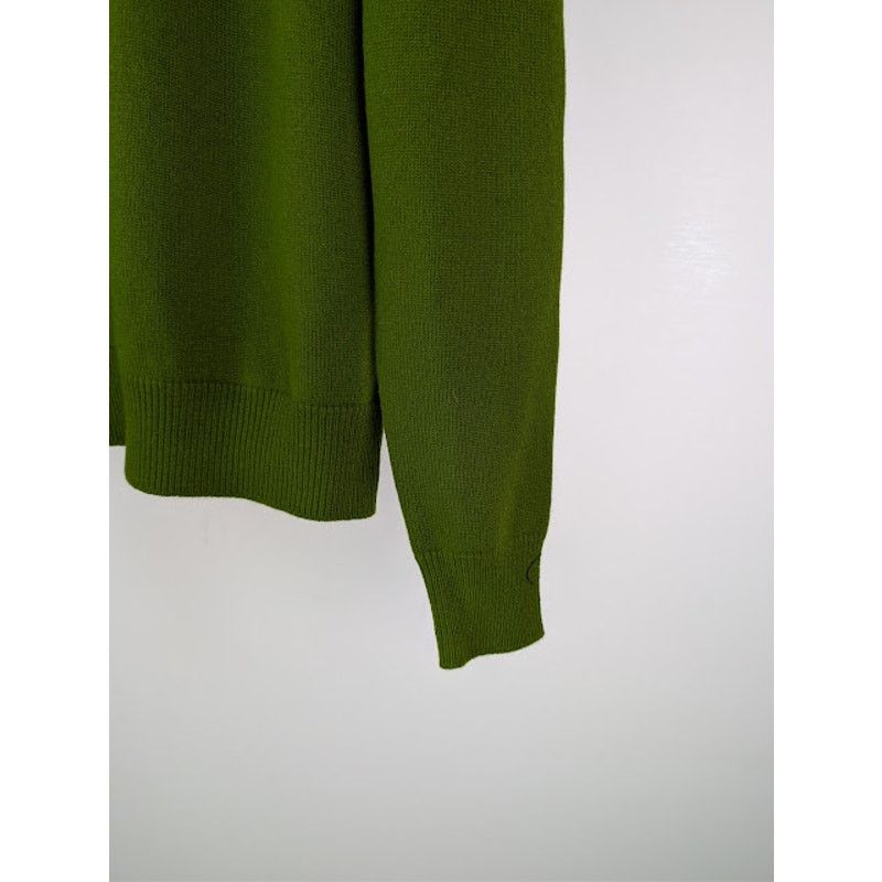 Bottega Veneta o1rshd1 Classic Cashmere Sweater in Olive Green Size US M / EU 48-50 / 2 - 5 Thumbnail