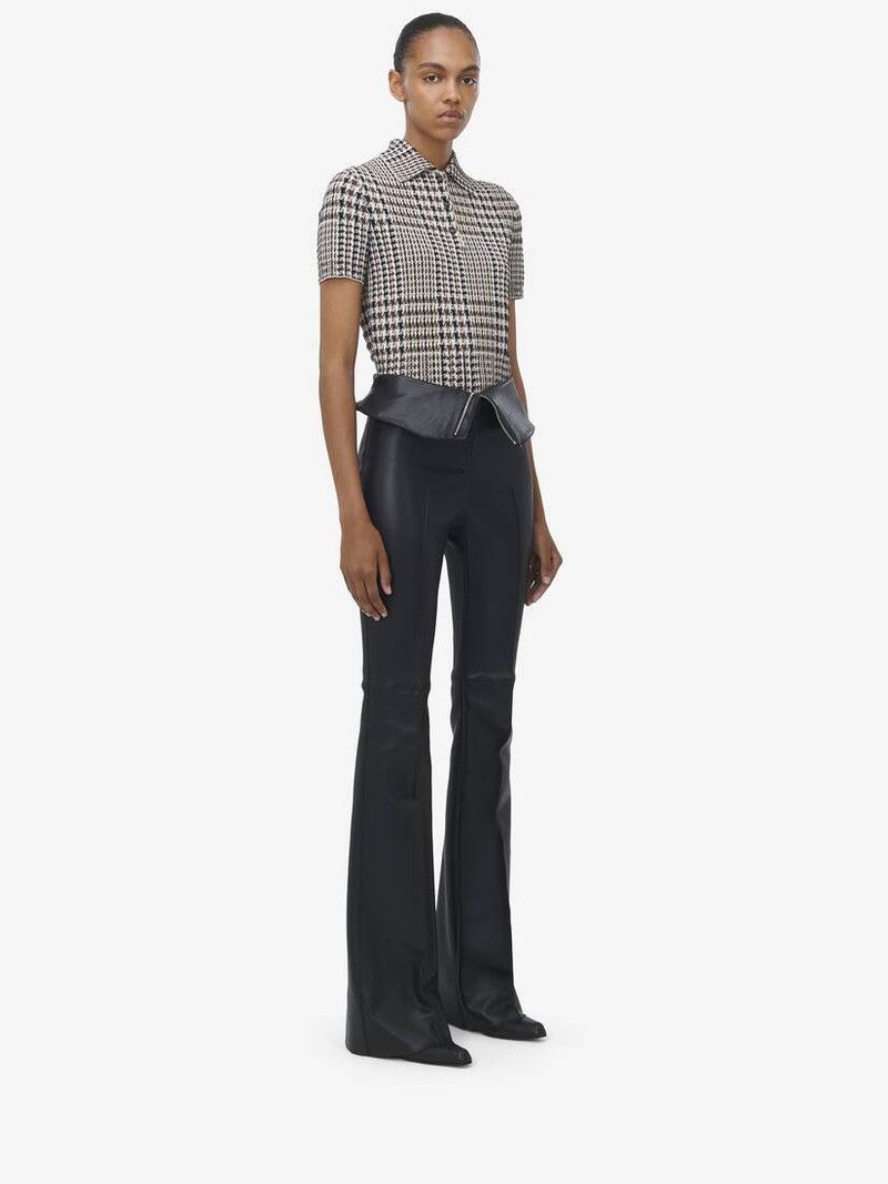 Alexander McQueen o1srvl11e0226 Checked Short Sleeved Polo Shirt In Multicolor Size S / US 4 / IT 40 - 6 Thumbnail