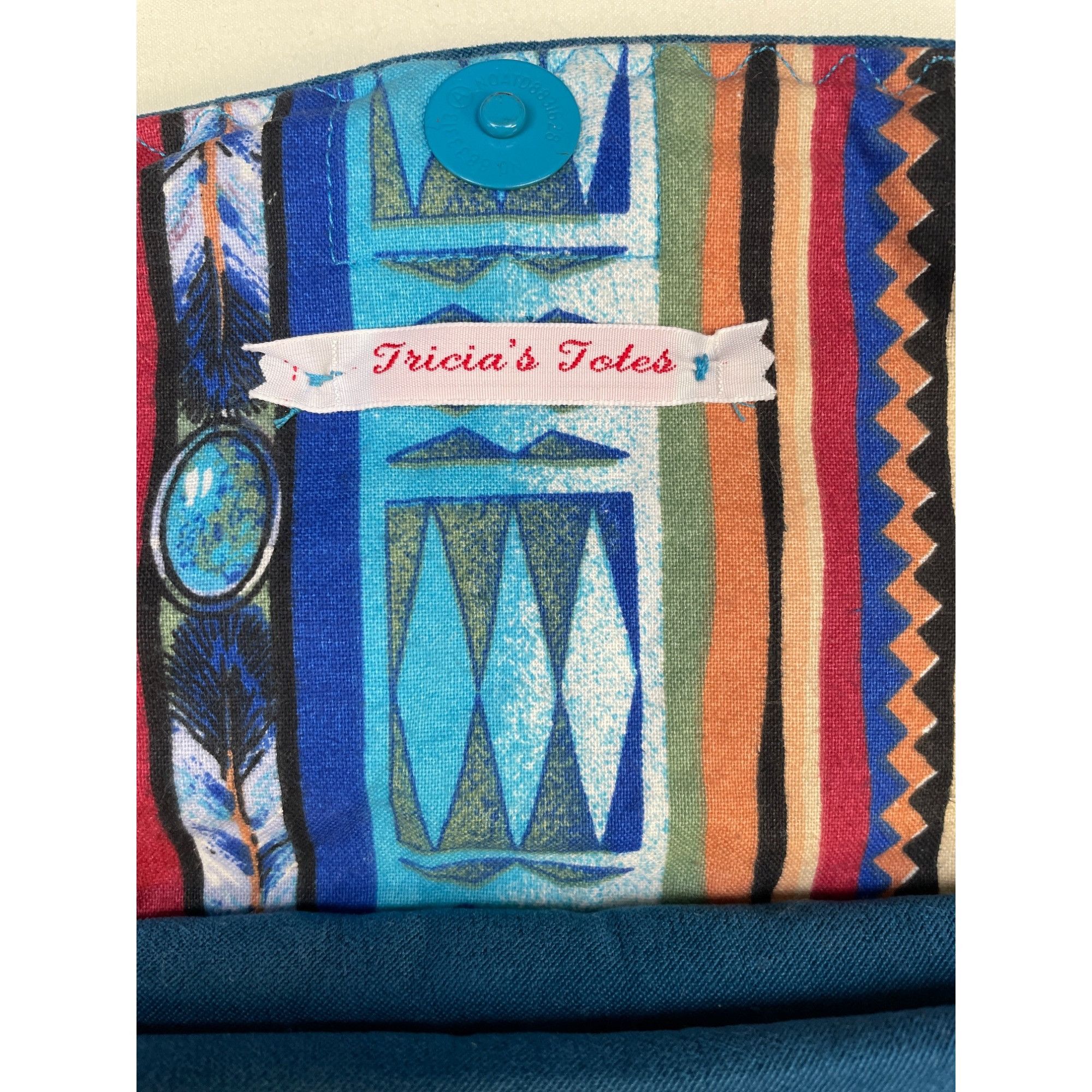 Other Tricia Totes Women's Blue Velvet Clutch with Silver Metal Bu Size ONE SIZE - 4 Thumbnail