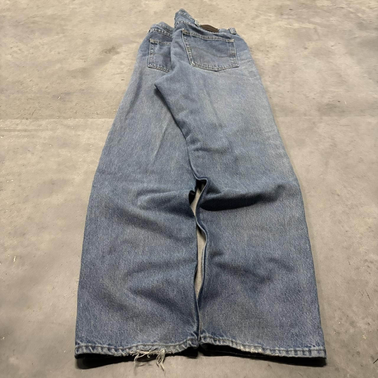 Japanese Brand × Vintage Crazy Vintage Y2K/2000s Grunge Medium Wash Distressed Denim Jeans! Size US 36 / EU 52 - 4 Thumbnail