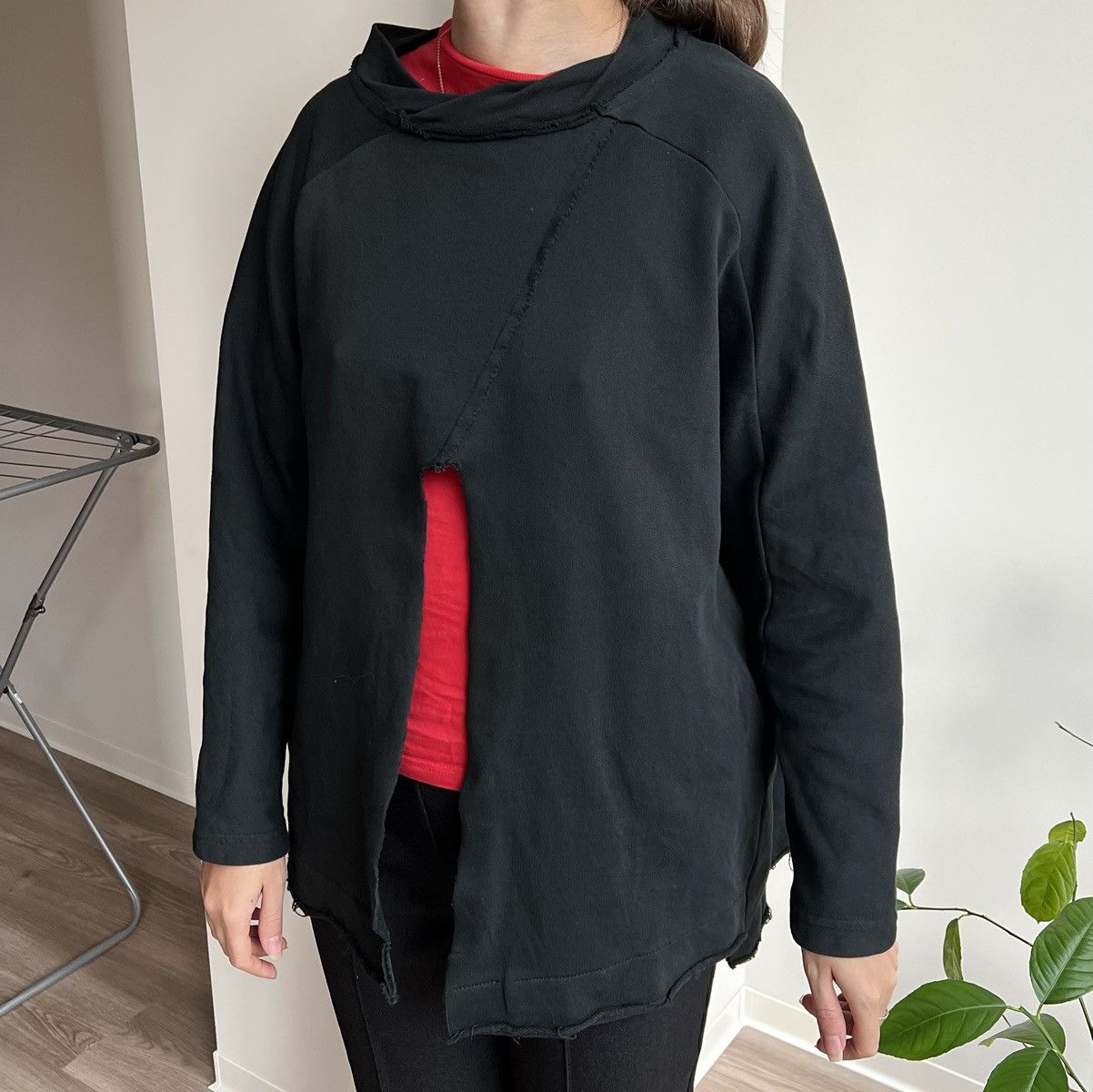 Vintage Nuovo Borgo Avant Garde Black Oversized Sweatshirt Size M / US 6-8 / IT 42-44 - 7 Thumbnail