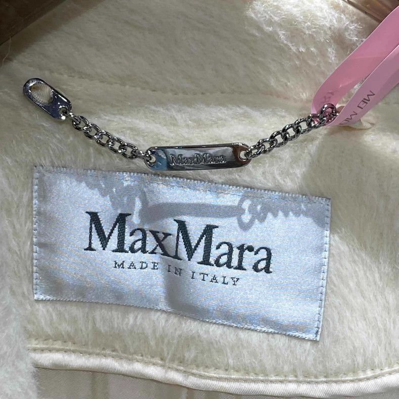 Max Mara Max Mara Mainline white fur collar long coat Size S / US 4 / IT 40 - 3 Thumbnail