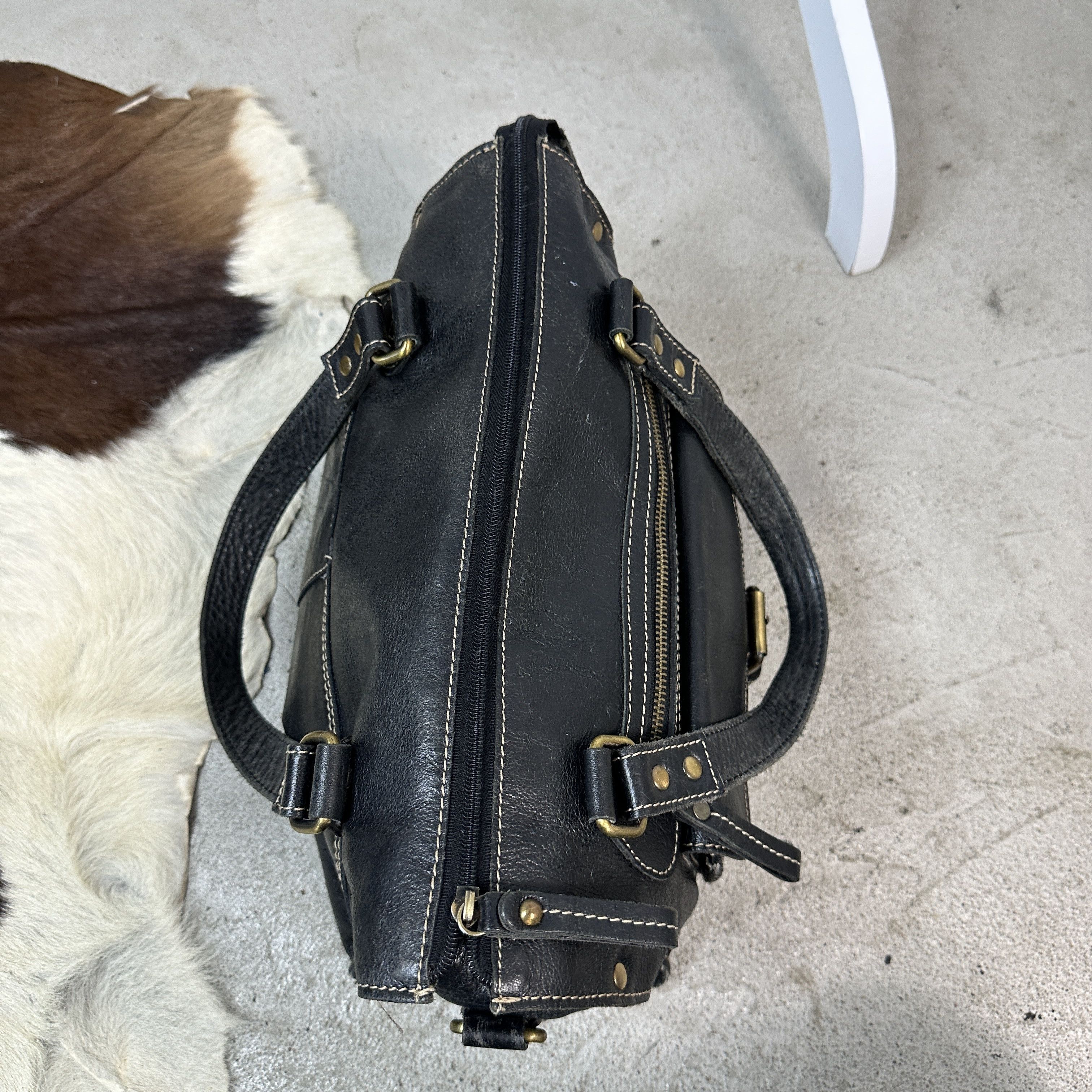 Vintage Vintage Leather Bag Size ONE SIZE - 8 Thumbnail