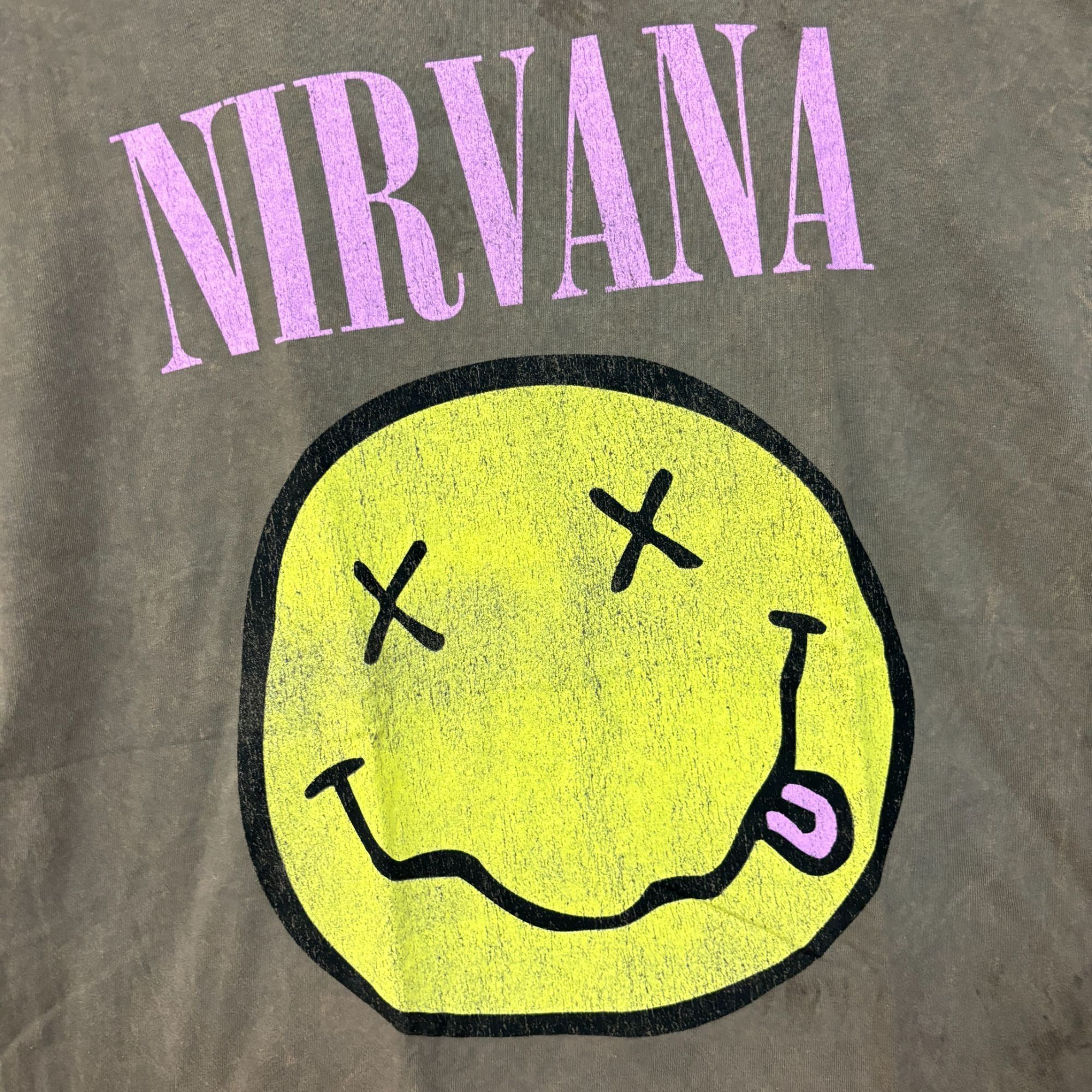 Nirvana Nirvana Never Mind mineral wash Smiley Face Tshirt size larg Size US L / EU 52-54 / 3 - 4 Thumbnail