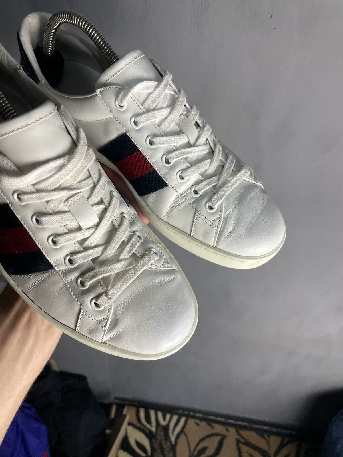 Gucci White Gucci Shoes Size US 8.5 / EU 41-42 - 3 Thumbnail