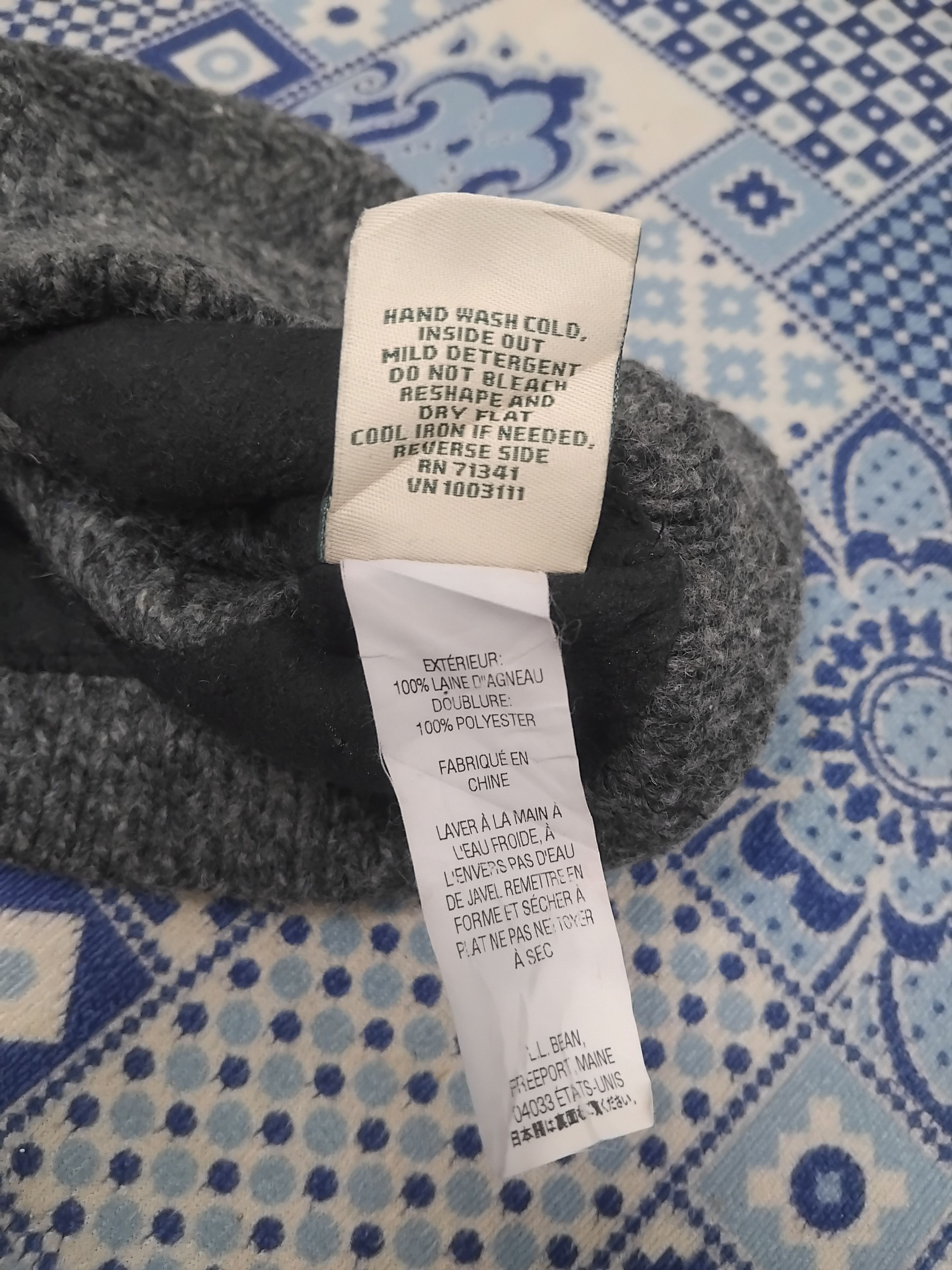 L.L. Bean 💥L.L Bean grey beanie hat Size ONE SIZE - 3 Thumbnail
