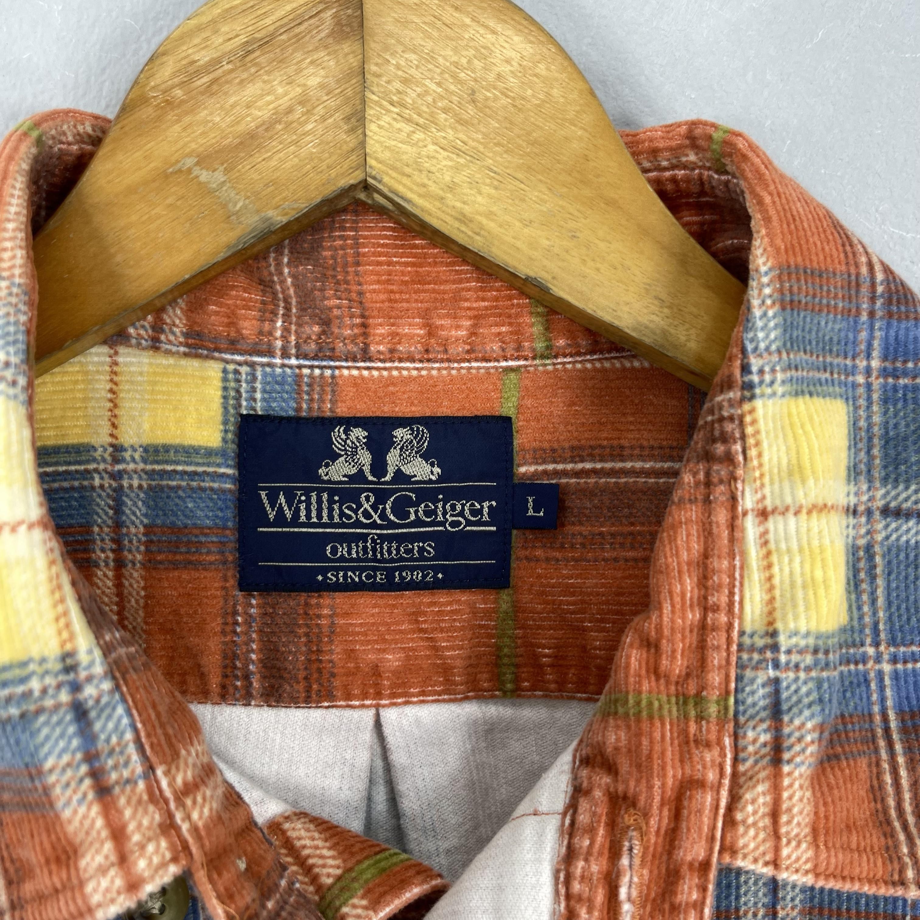 Flannel Vintage Y2K Plaid Checkered Tartan Orange Flannel Size US L / EU 52-54 / 3 - 4 Thumbnail