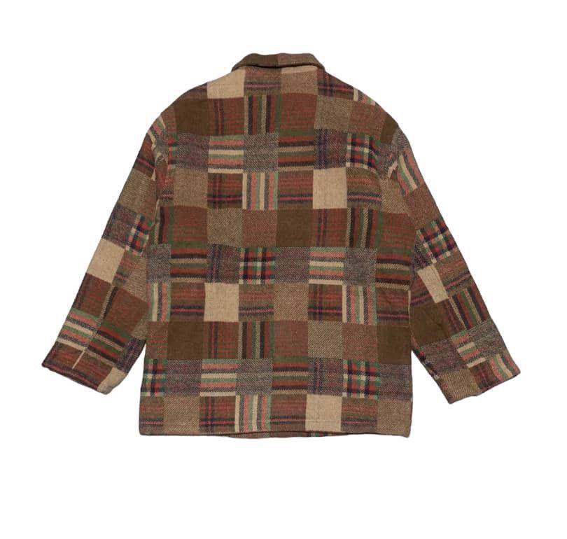 Japanese Brand Vintage Japanese Patchwork Wool Jacket By Louis Chavlon Size US L / EU 52-54 / 3 - 3 Thumbnail