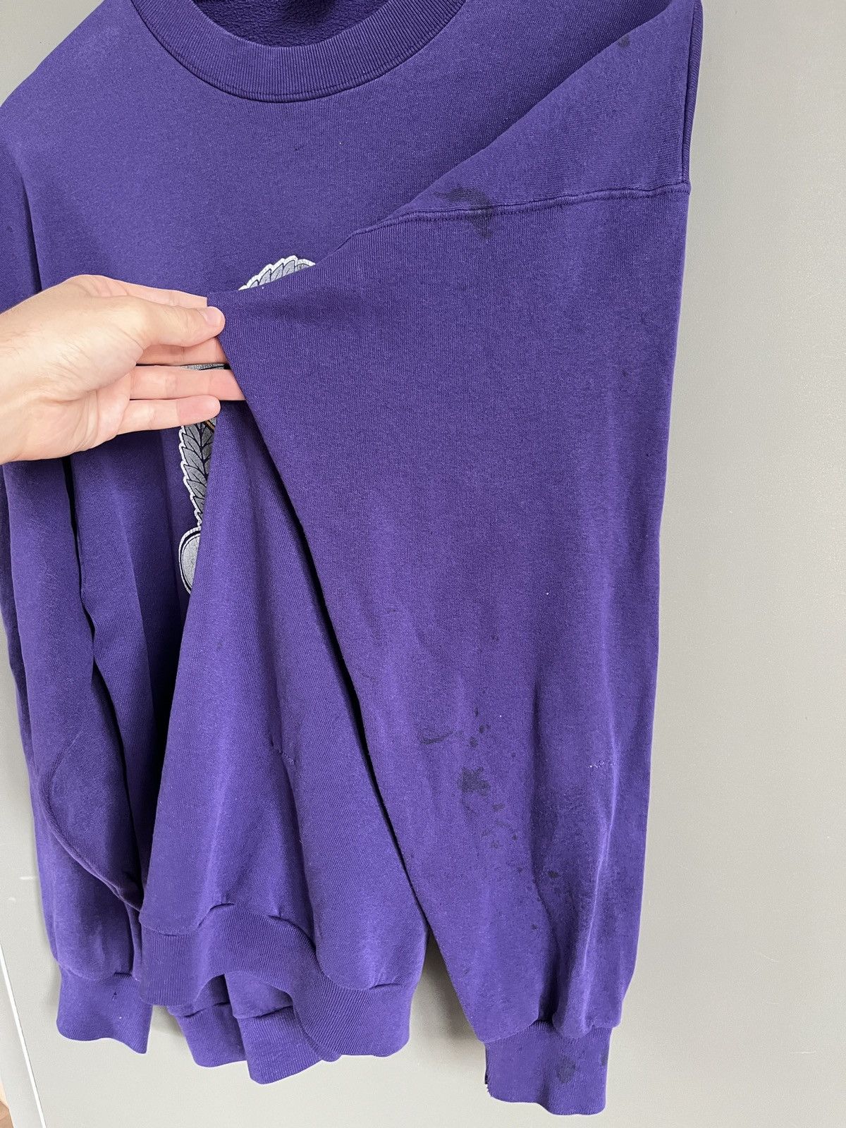 NBA × Vintage Lakers LA 1992 Trench lic.USA Made Vintage Sweatshirt Size US XL / EU 56 / 4 - 14 Thumbnail
