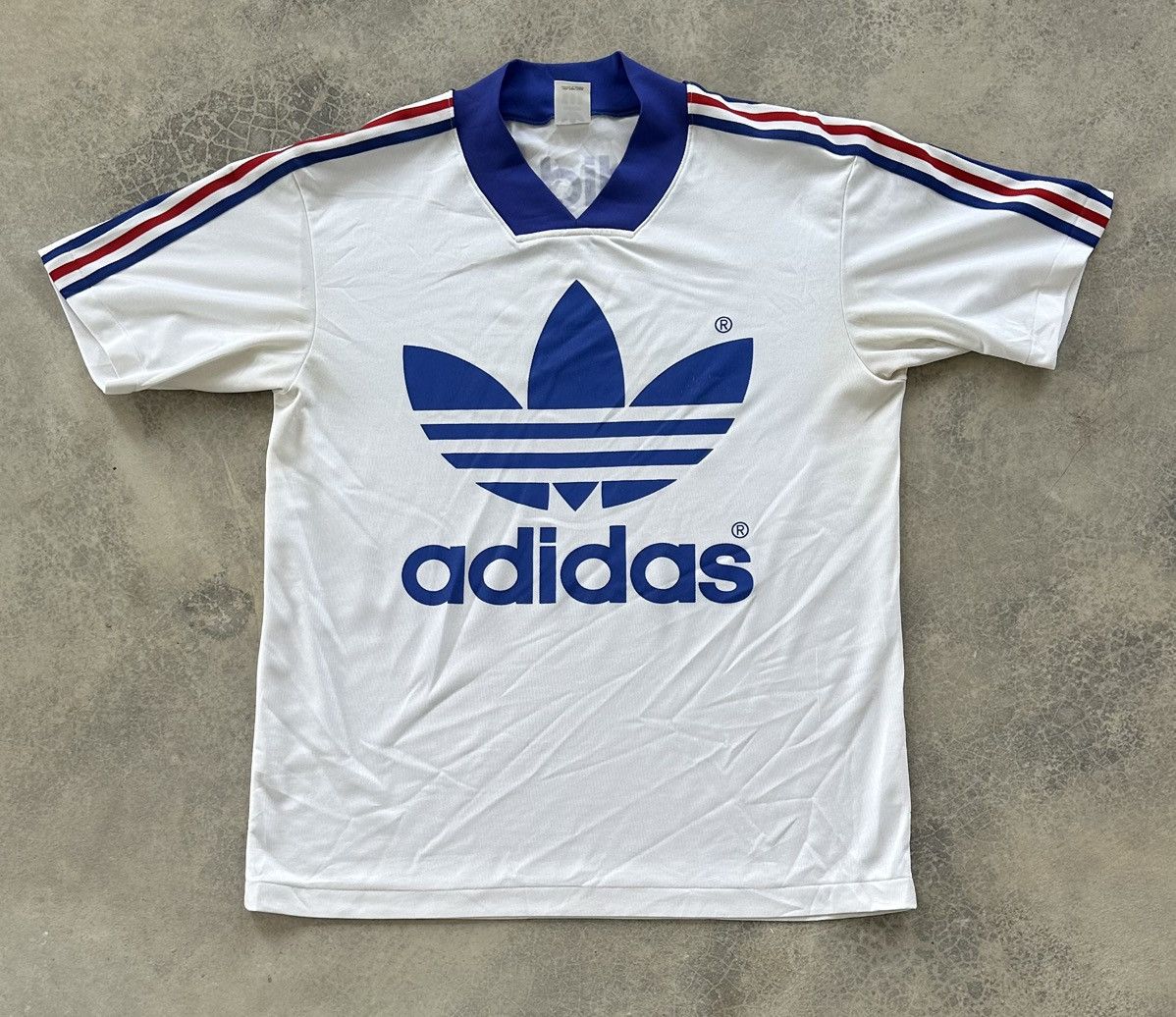 Adidas VINTAGE ADIDAS BIG LOGO JERSEY Size US L / EU 52-54 / 3 - 1 Thumbnail