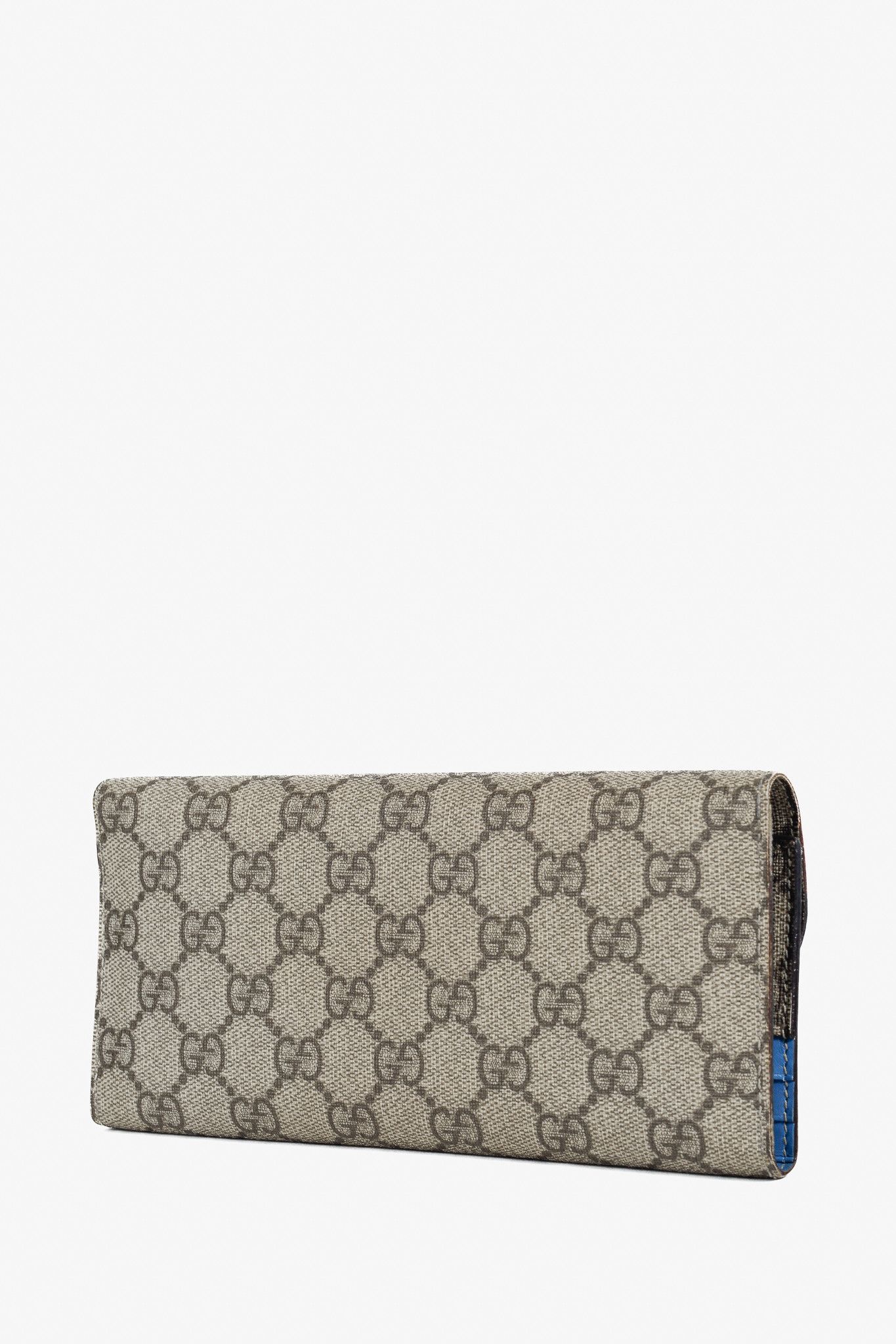 Gucci Gucci Brown Ivory GG Supreme Monogram Continental Wallet Size ONE SIZE - 3 Thumbnail