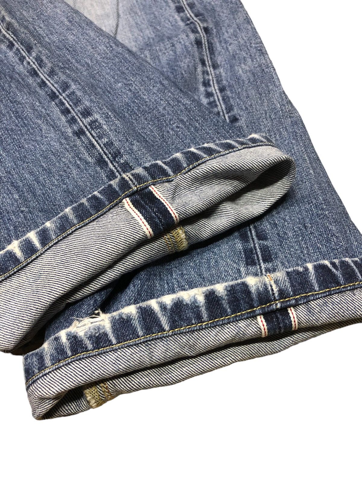 Uniqlo REDLINE‼️‼️SELVEDGE DISTRESSED DENIM BY UNIQLO Size US 31 - 3 Thumbnail