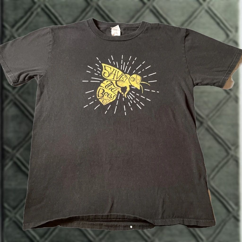 Anvil VINTAGE Save The Bees T-Shirt Women’s Medium Lightweight Anvil Organic Size M / US 6-8 / IT 42-44 - 1 Thumbnail