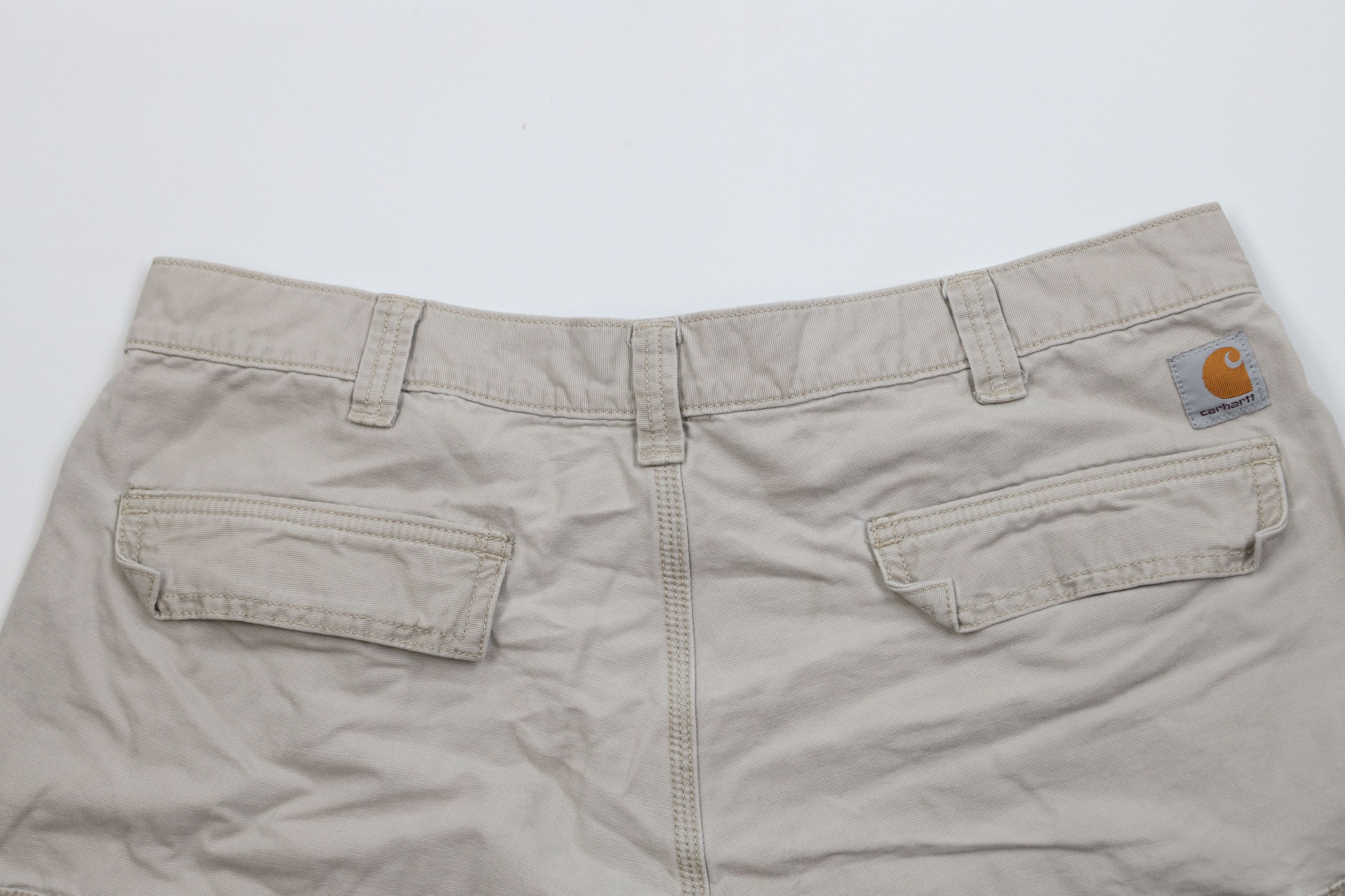 Carhartt Vintage Y2K Carhartt Relaxed Fit Cargo Shorts Beige Cotton Size US 38 / EU 54 - 8 Thumbnail