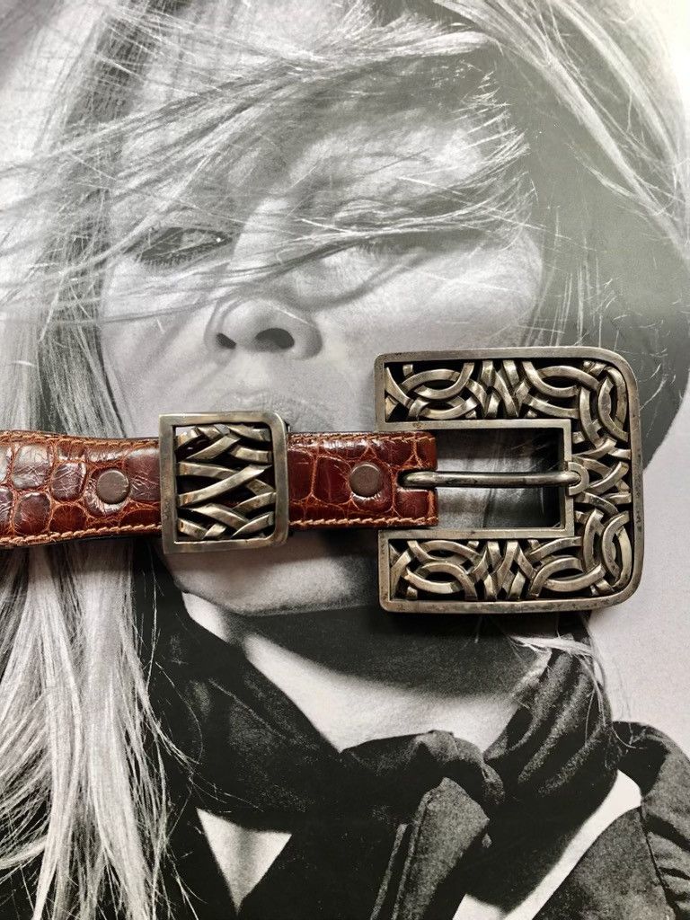 Designer Barry Kieselstein cord Ss buckle, strap-tip USA Alligator Size ONE SIZE - 2 Thumbnail