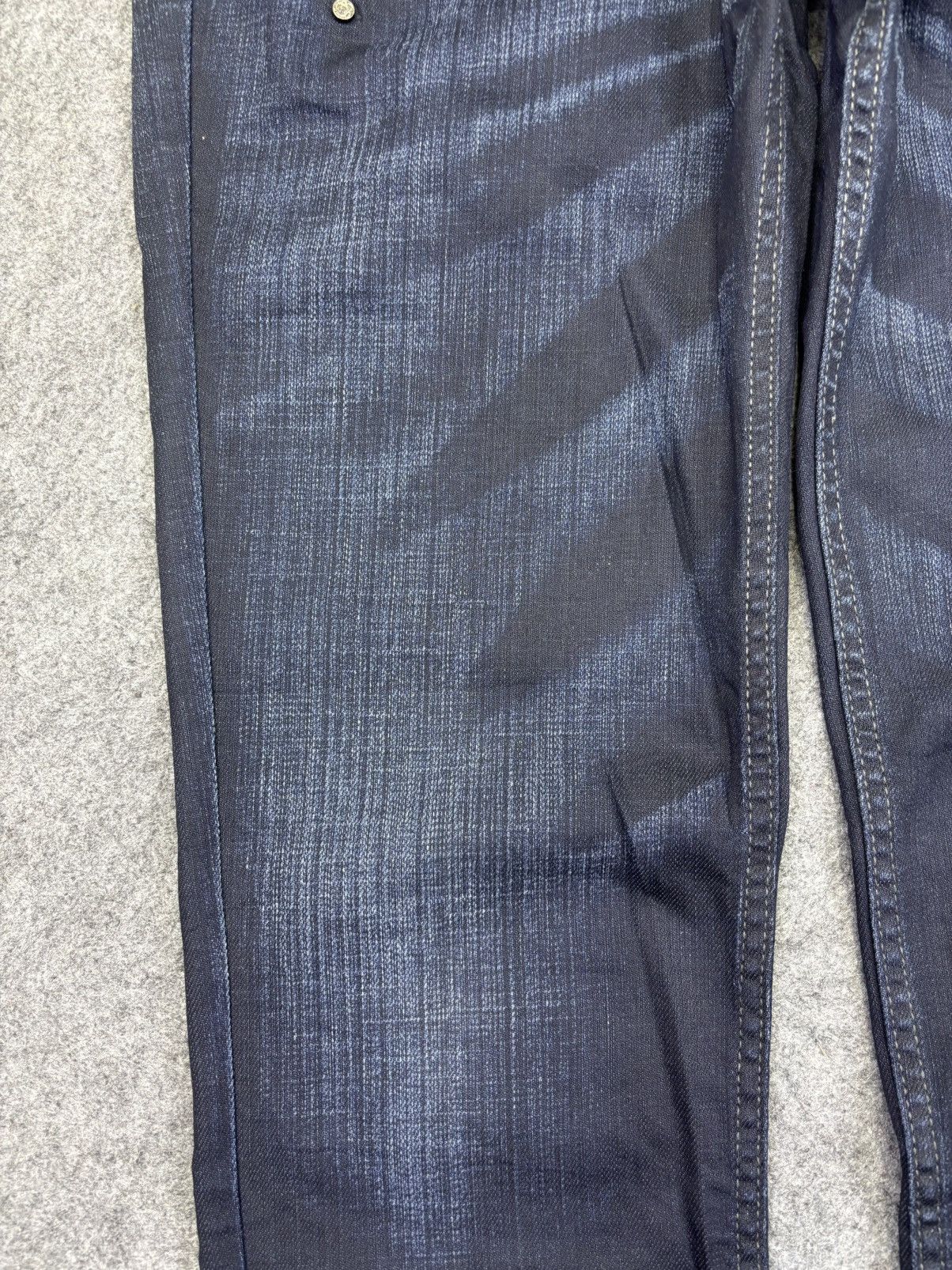 Marithe + Francois Girbaud MFG Stretchable Skinny Rare Dope Wax Indigo Denim F880 Size US 33 - 6 Thumbnail
