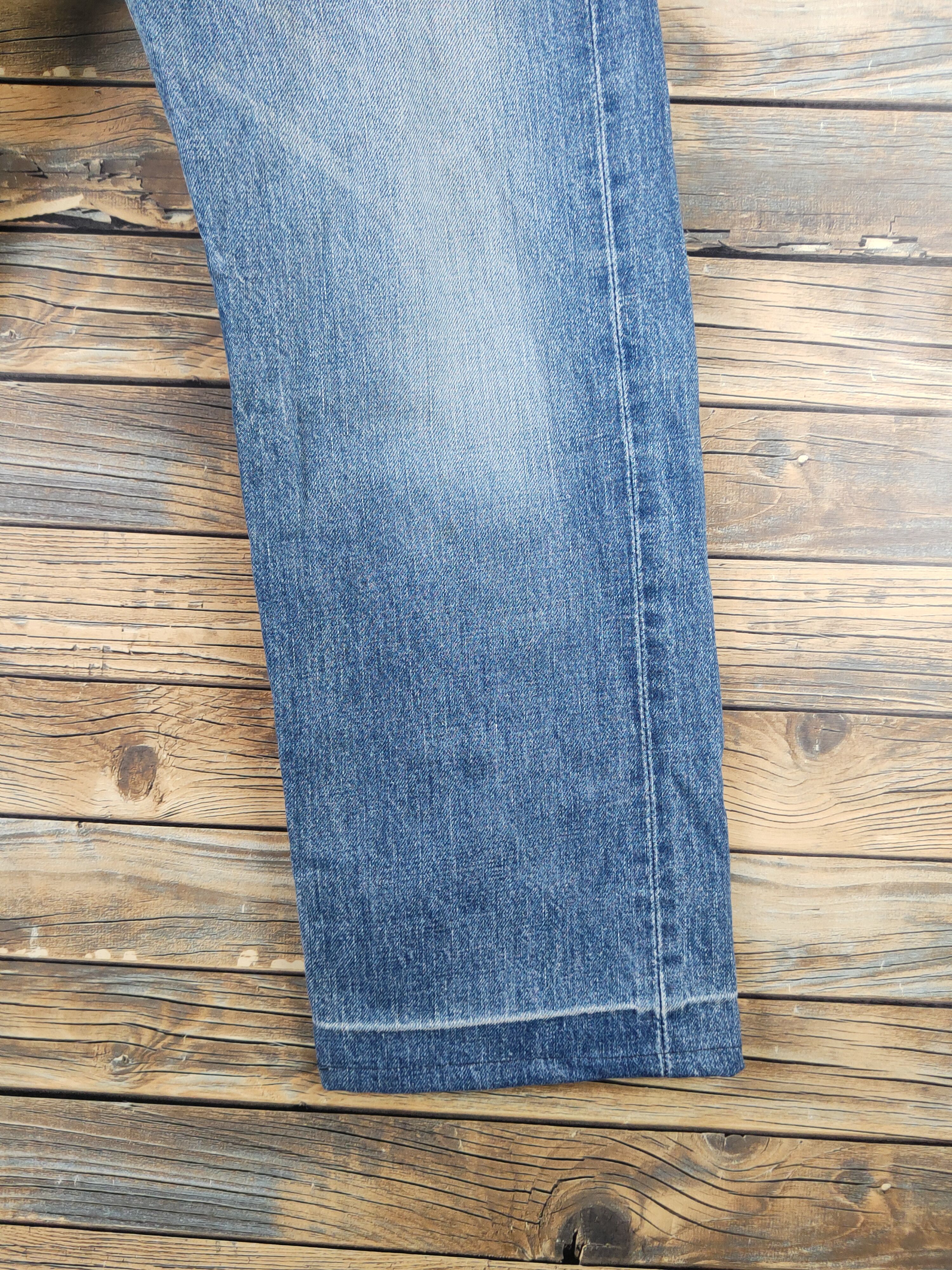 Levi's 502 Levi's big E Selvedge Ripped denim Jeans #W2261 Size US 30 / EU 46 - 6 Thumbnail
