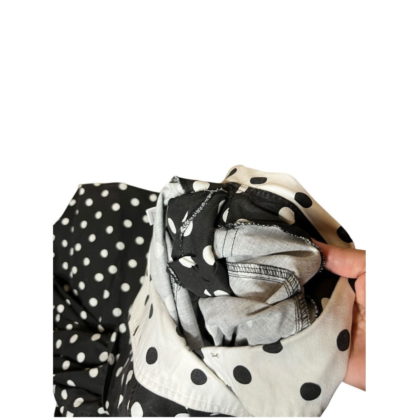 Other Avon Fashions black white polka dot midi dress 1980s Size 7/ Size M / US 6-8 / IT 42-44 - 10 Thumbnail