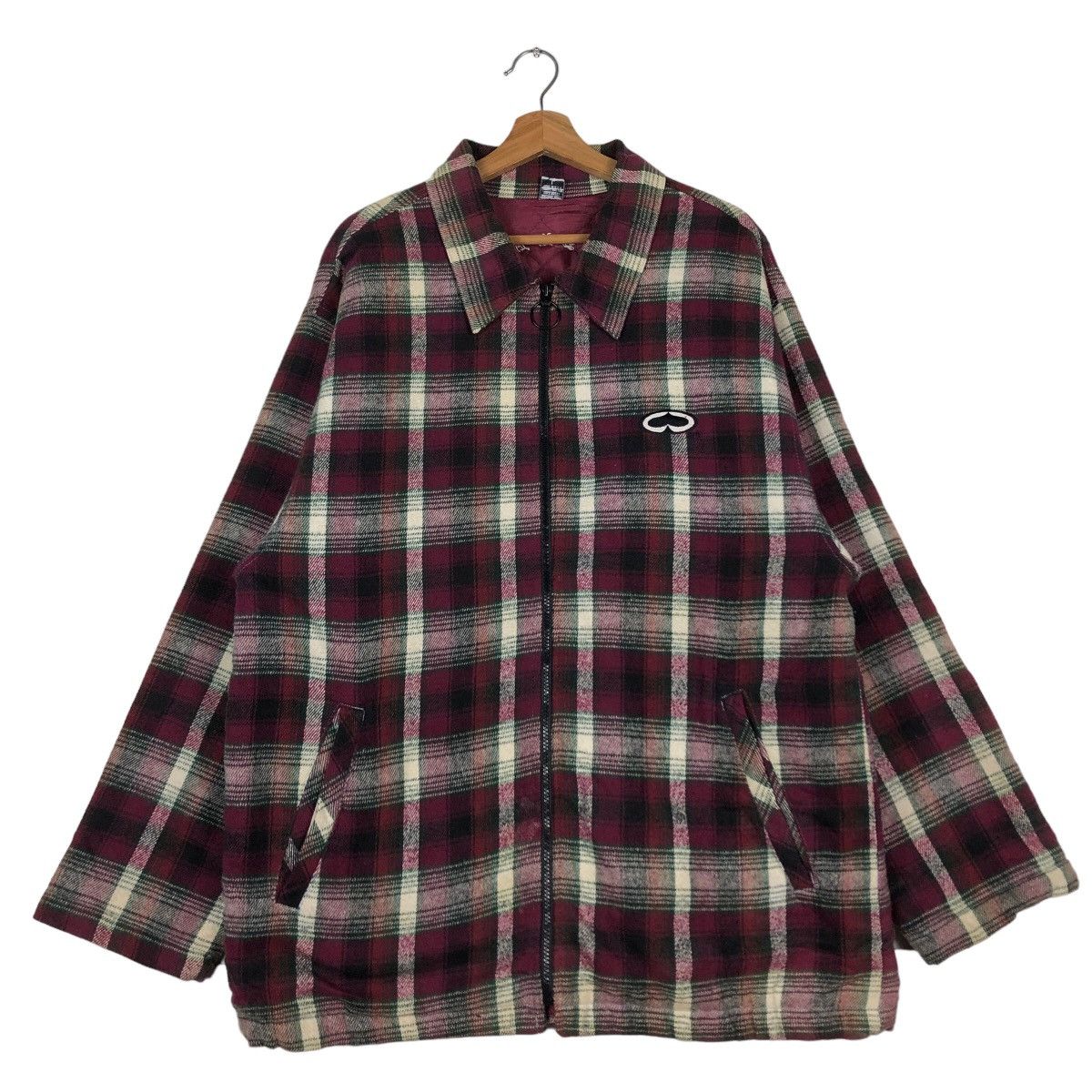 Japanese Brand 🔥Punk Design Tartan Checked Flannel Work Jacket Made in USA Size US L / EU 52-54 / 3 - 1 Thumbnail