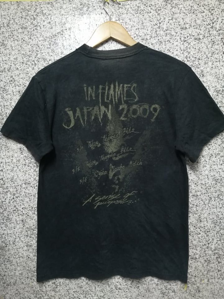 Band Tees × Vintage 2009s In Flames Tour Shirt Size US S / EU 44-46 / 1 - 2 Thumbnail