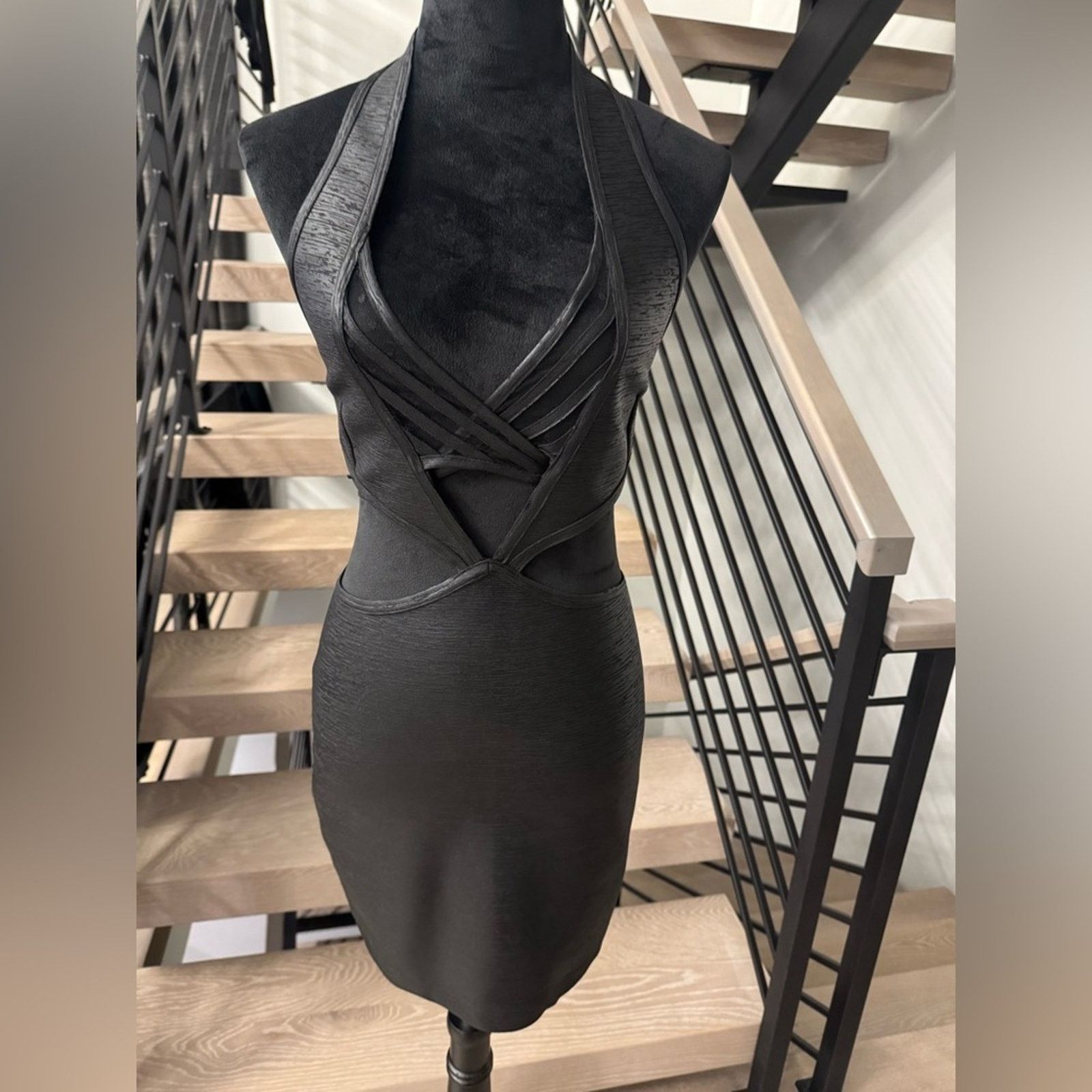 Other New Elegant Black Halter Bodycon Dress size S Size S / US 4 / IT 40 - 10 Thumbnail