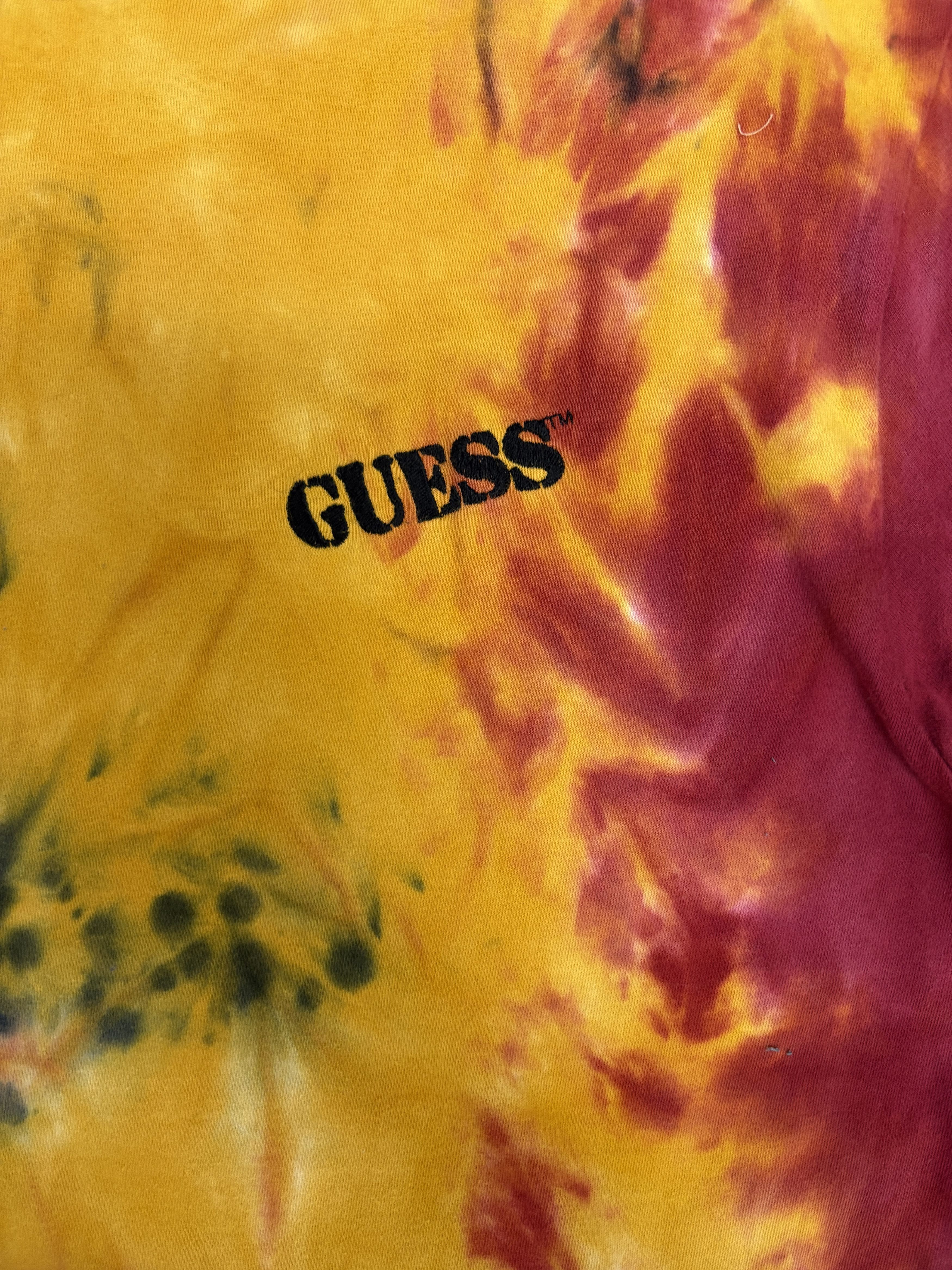 Guess Guess Tie Dye Flags Yellow T-Shirt Tee Size US M / EU 48-50 / 2 - 2 Thumbnail