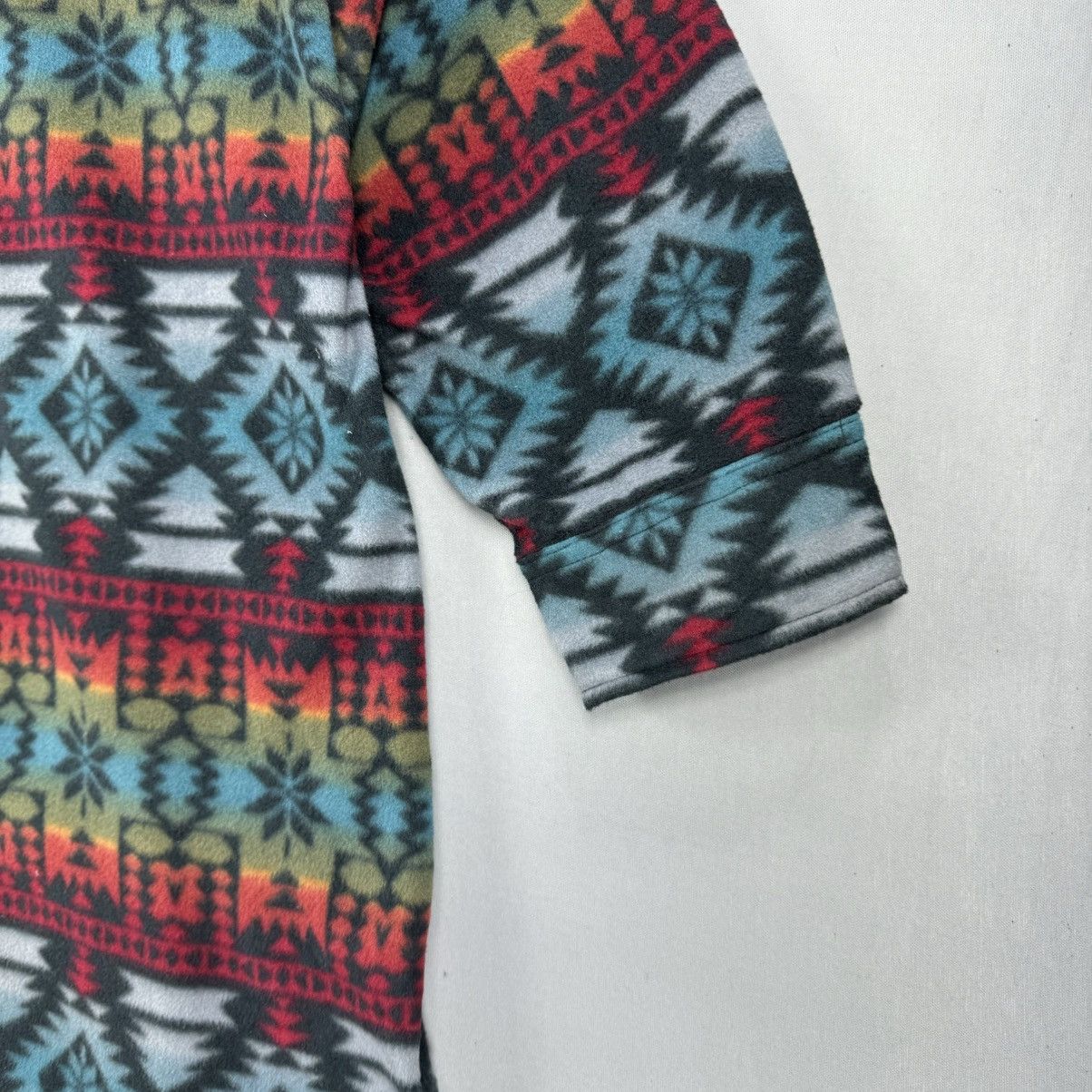 Japanese Brand Vintage Navajo Aztec Pattern Fleece Overshirt Size US XXL / EU 58 / 5 - 3 Thumbnail