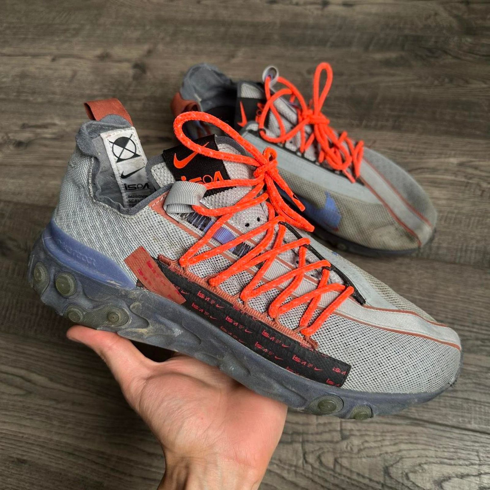 Nike Nike Utility Tactical React ISPA WR Wolf Grey Sneakers Shoes Size US 10.5 / EU 43-44 - 1 Thumbnail