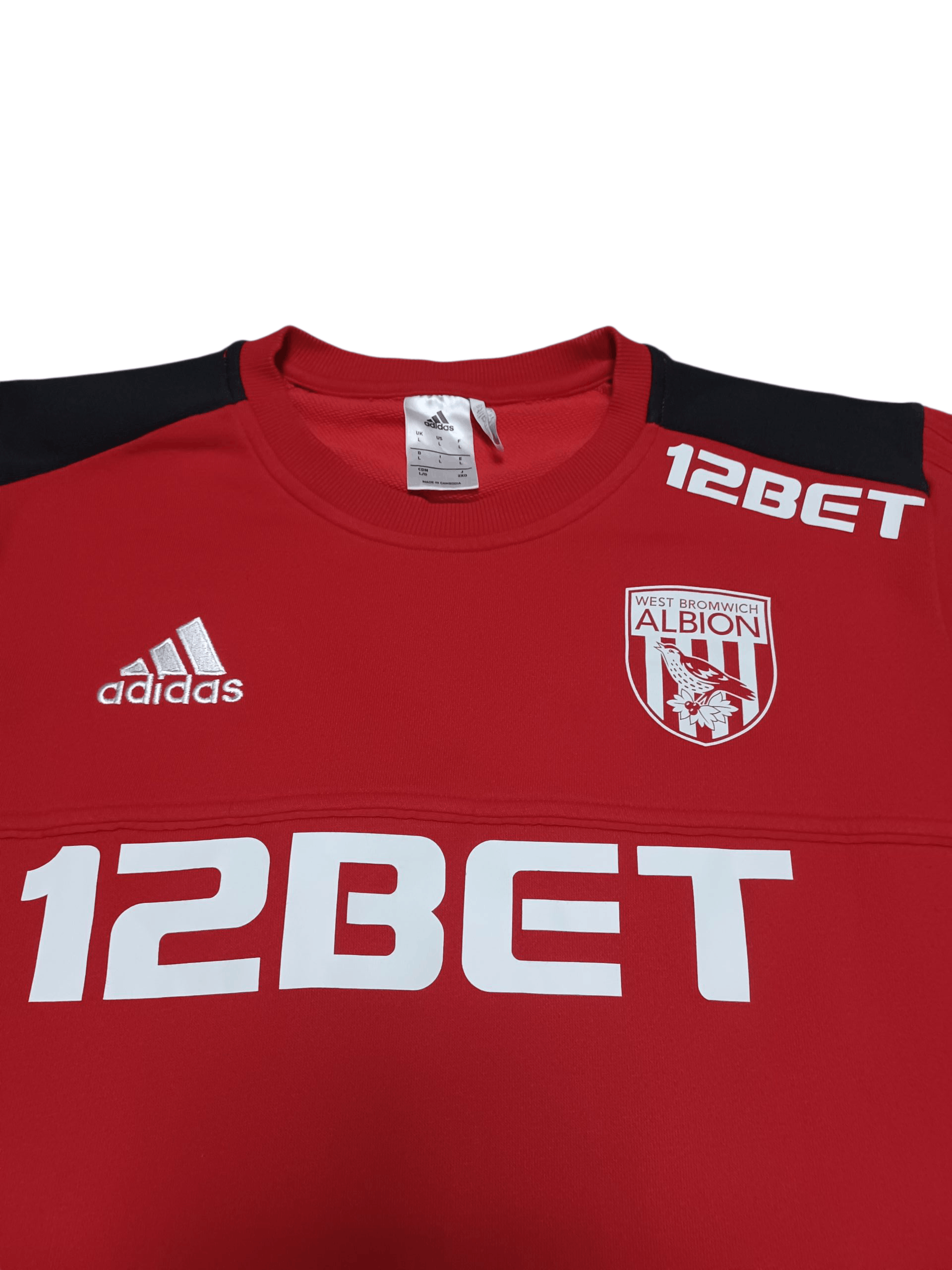 Adidas WEST BROMWICH ALBION ADIDAS VINTAGE 2016 TRAINING SWEATSHIRT Size US L / EU 52-54 / 3 - 2 Thumbnail