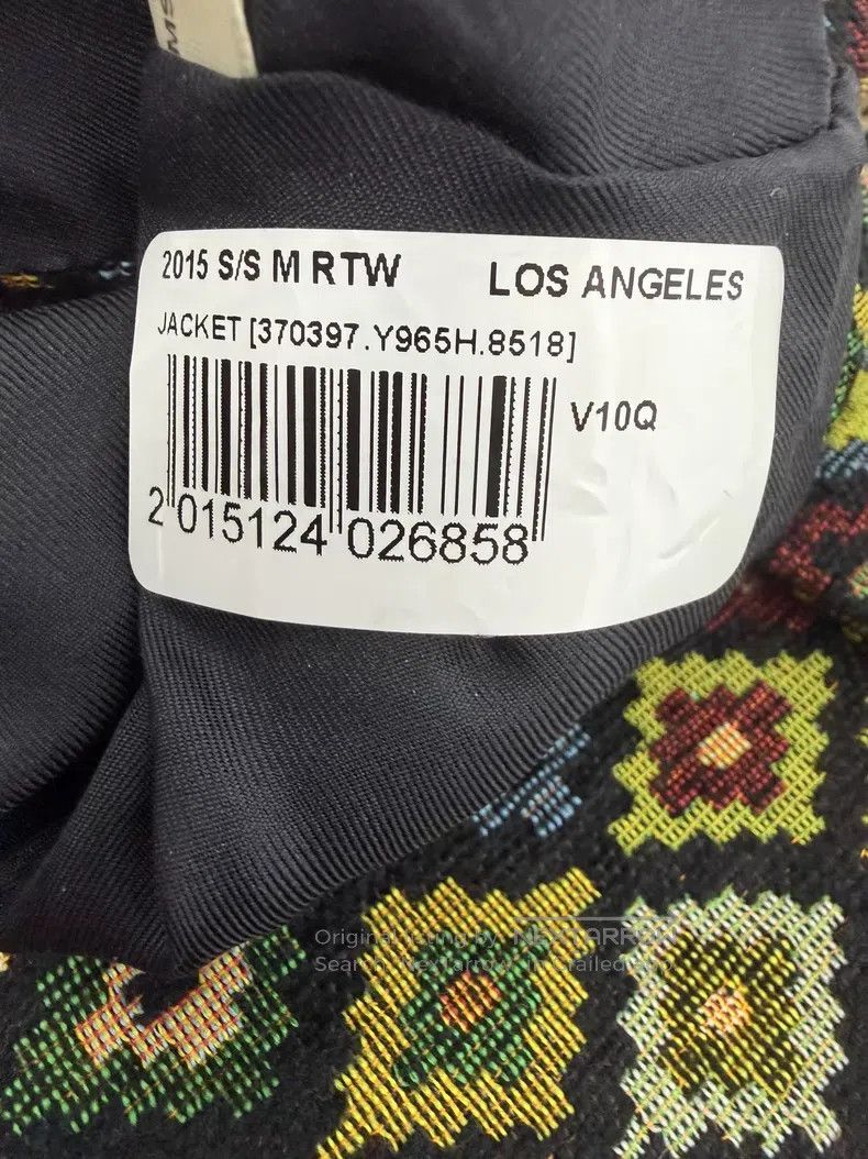 Saint Laurent Paris Saint Laurent Paris Geometric Diamond Colorful Jacquard Su Size US S / EU 44-46 / 1 - 5 Thumbnail