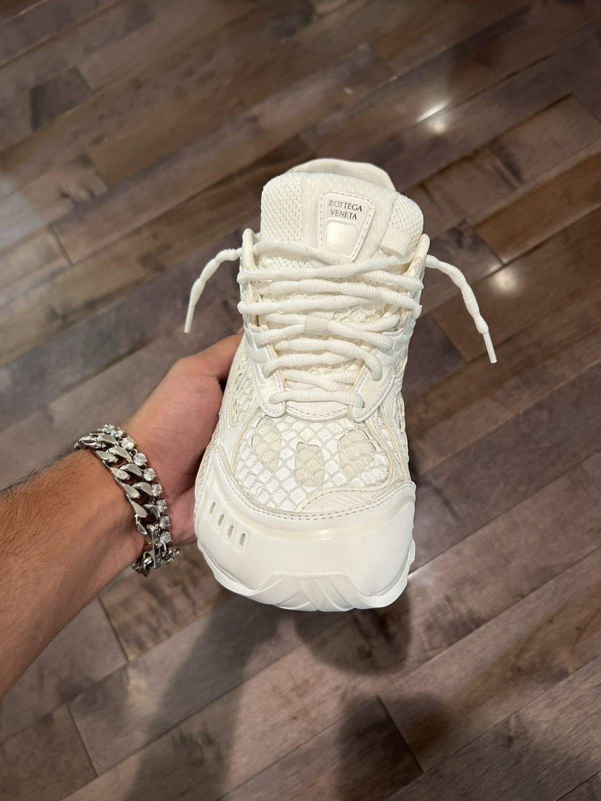 Bottega Veneta × Designer Bottega Veneta orbit sneakers all white size 41 (8 Men’s) Size US 9.5 / IT 39.5 - 4 Thumbnail