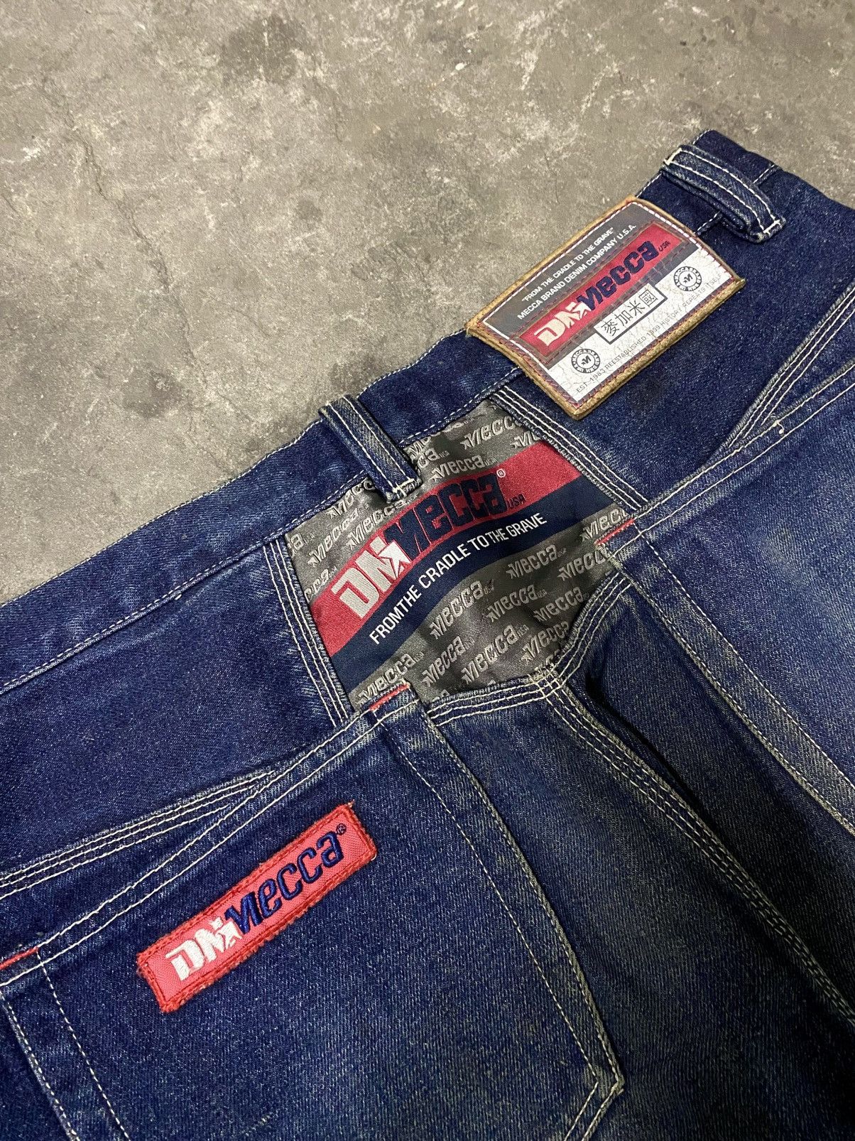 Mecca Vintage 90s MECCA USA Baggy Denim Y2K Skate Pants Size US 36 / EU 52 - 6 Thumbnail