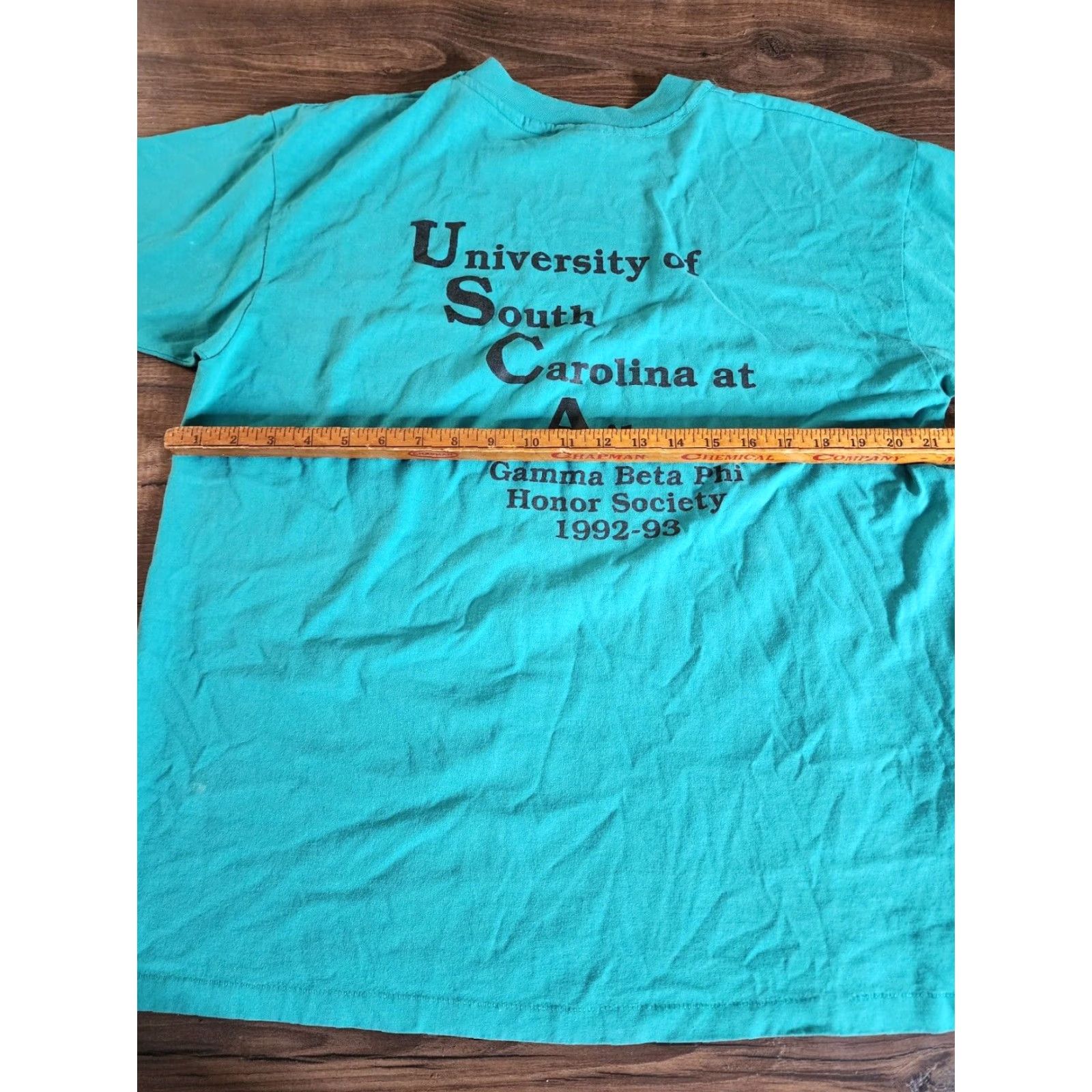 Hanes VINTAGE Hanes Mens XL University South Carolina Aiken Graphic T Shirt Green 90s Size US XL / EU 56 / 4 - 3 Thumbnail